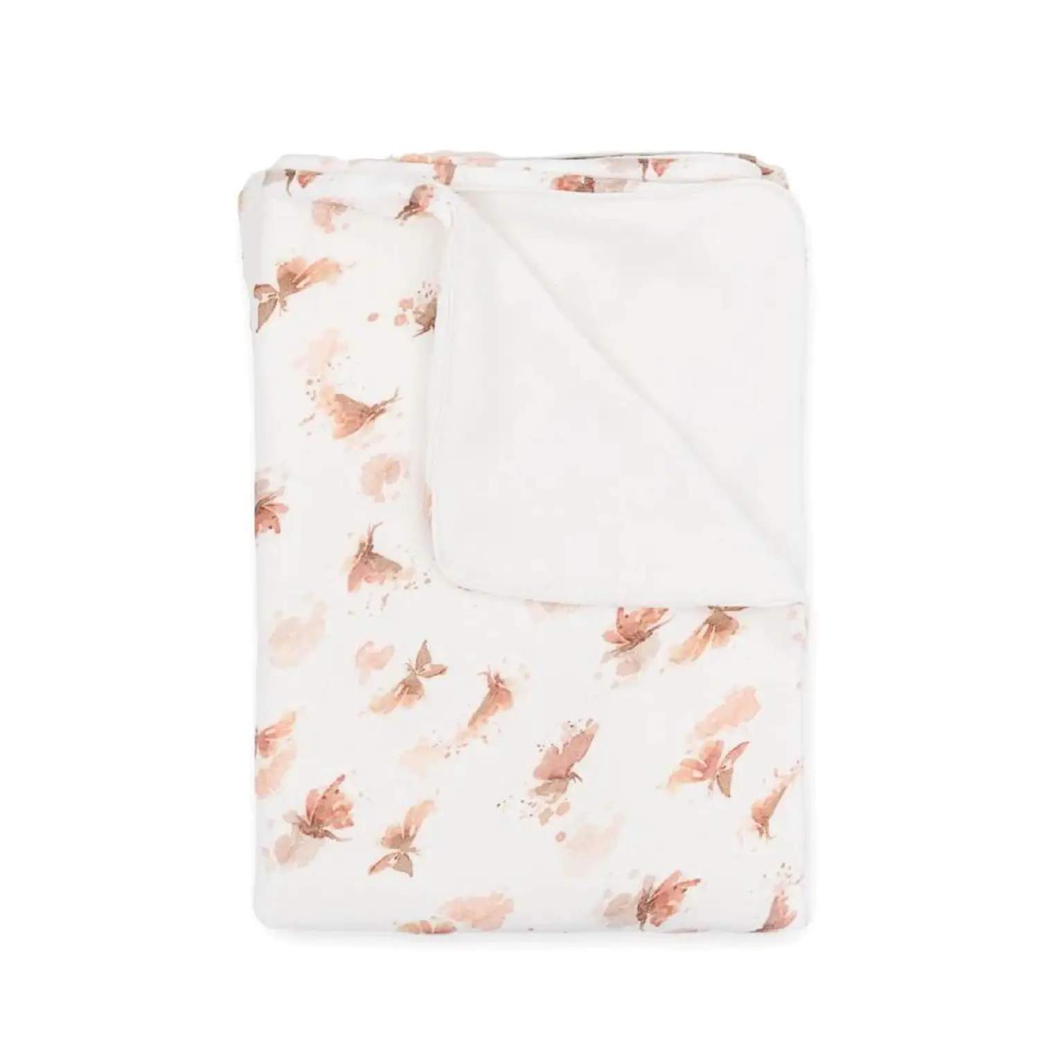 Coperta Lettino 140x 100 Jersey Print con Spugna Peluche Butterfly - lenzuolini