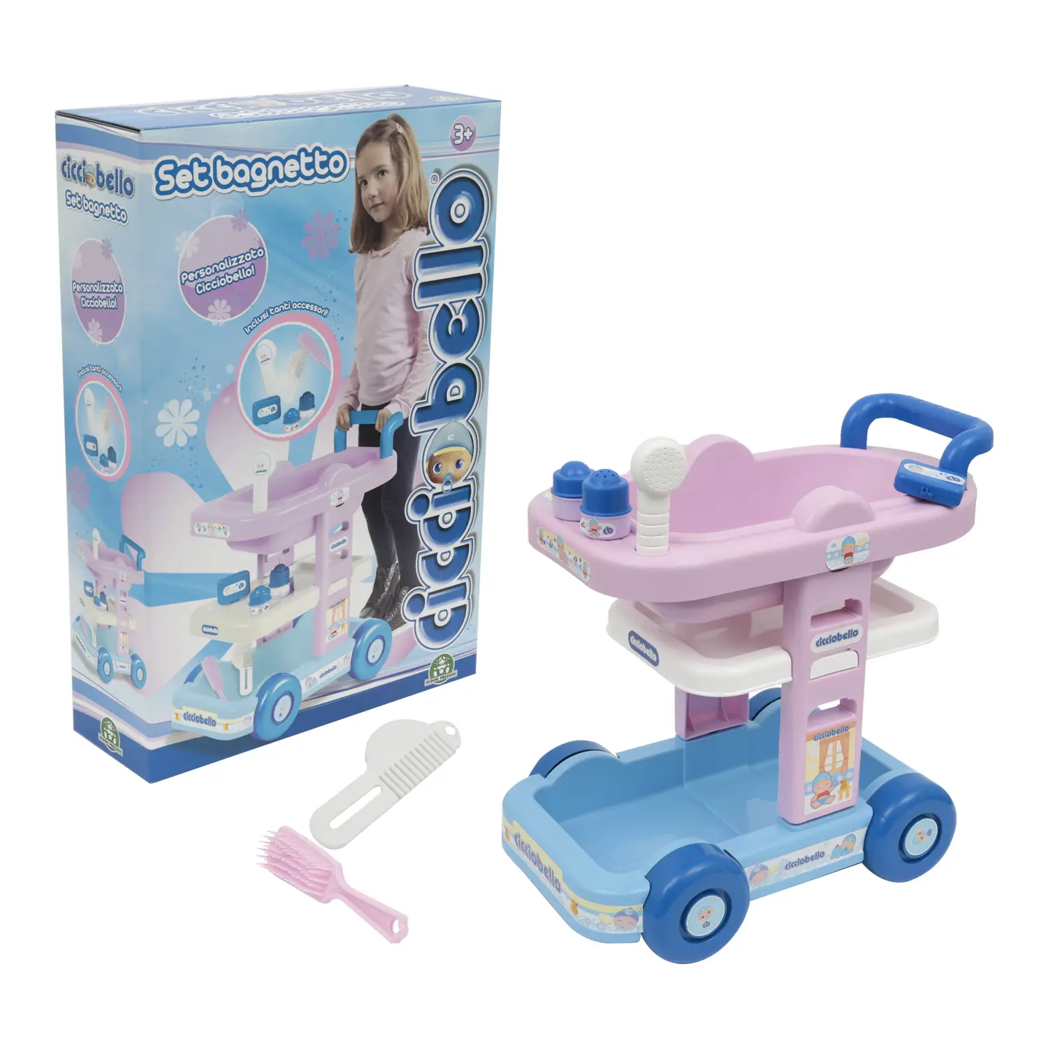 Cicciobello Set Bagnetto – Il Carrello Completo per il Bagnetto del Tuo Bambolotto - play set e accessori bambole