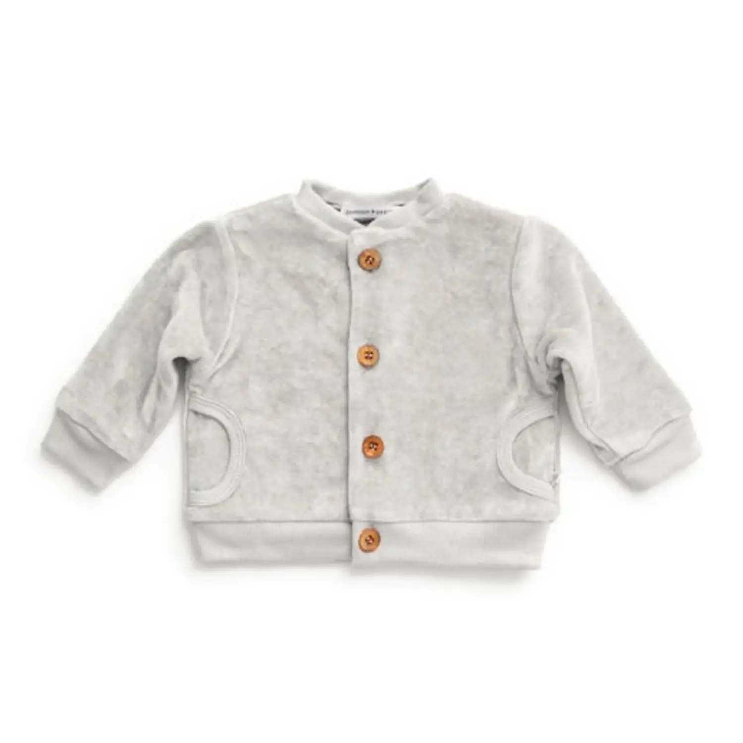 Bamboom Cardigan in Velluto Grigio Ghiaccio 18 Mesi - intimo neonato
