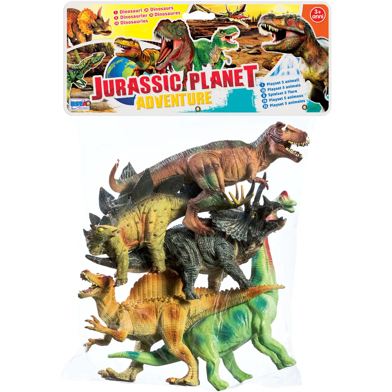 Busta 5 grandi dinosauri - Animali