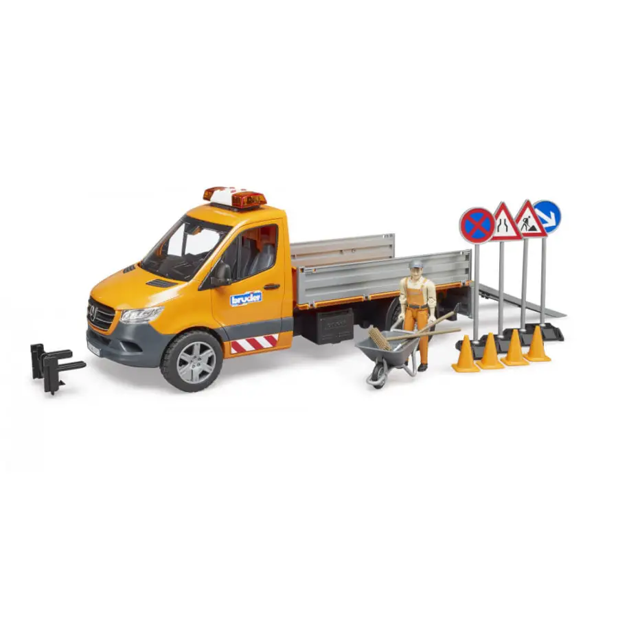 Bruder Camion Mercedes Benz Sprinter Lavori Stradali - Scala 1:16 - modellini