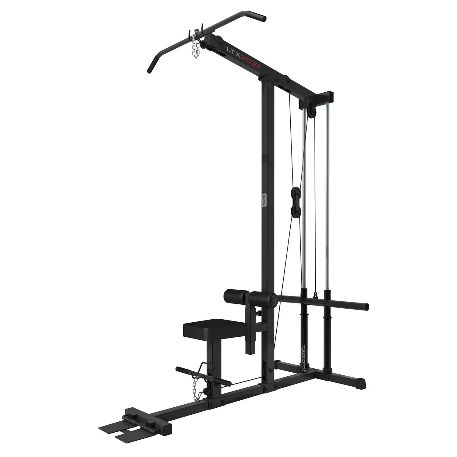Lat Machine con Pulley Basso a Caricamento Dischi - addominali e barre trazioni