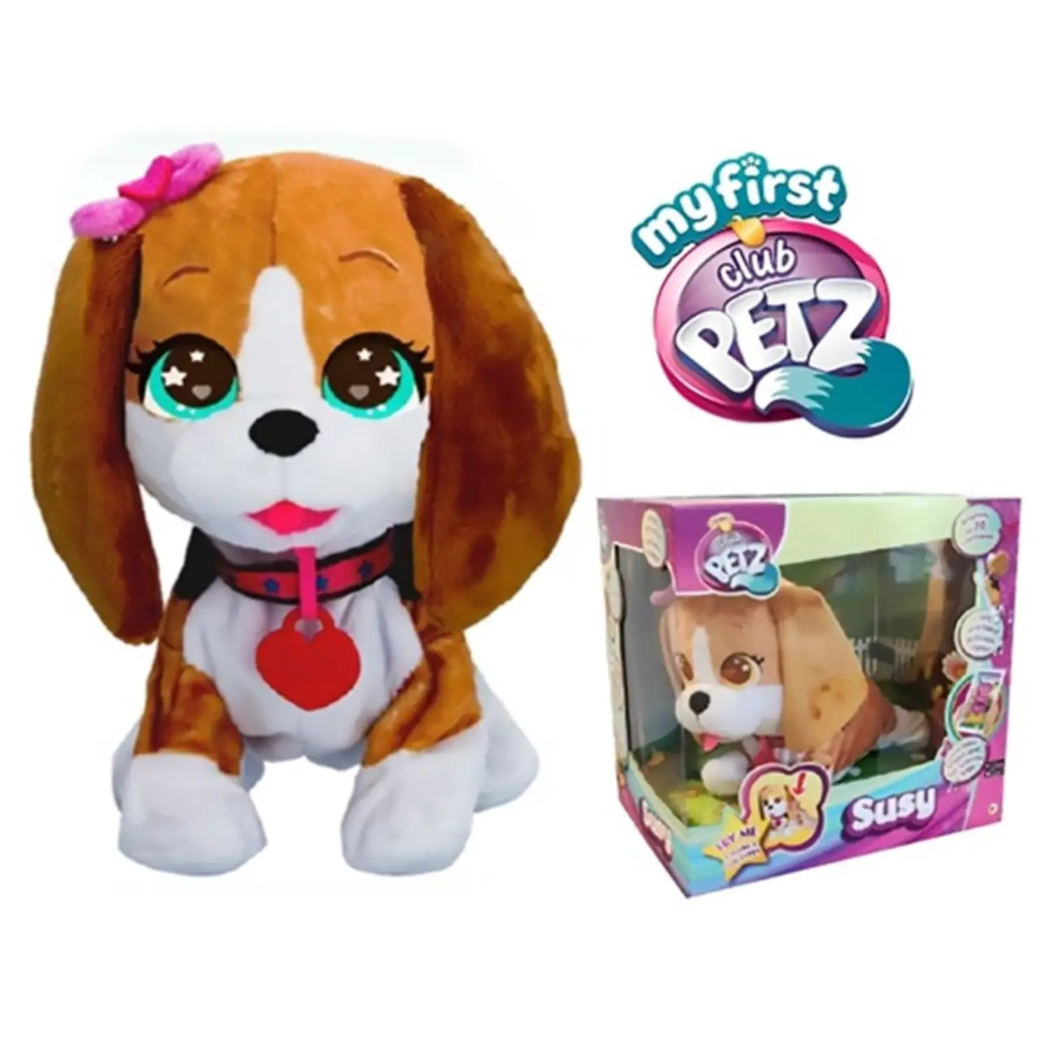 Club Petz Susy Sing & Dance • Balla e Risponde a +20 Comandi Vocali - peluches 0/36 mesi