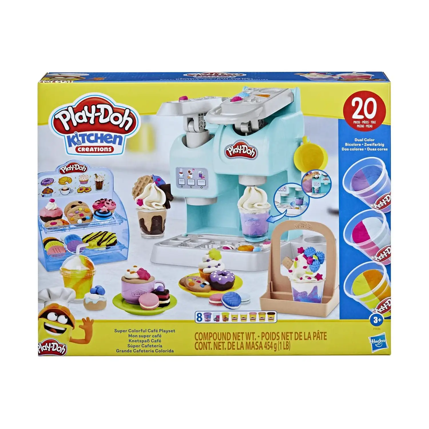 Play-Doh Caffetteria Super Colorata – Crea il Tuo Bar di Fantasia - creatività