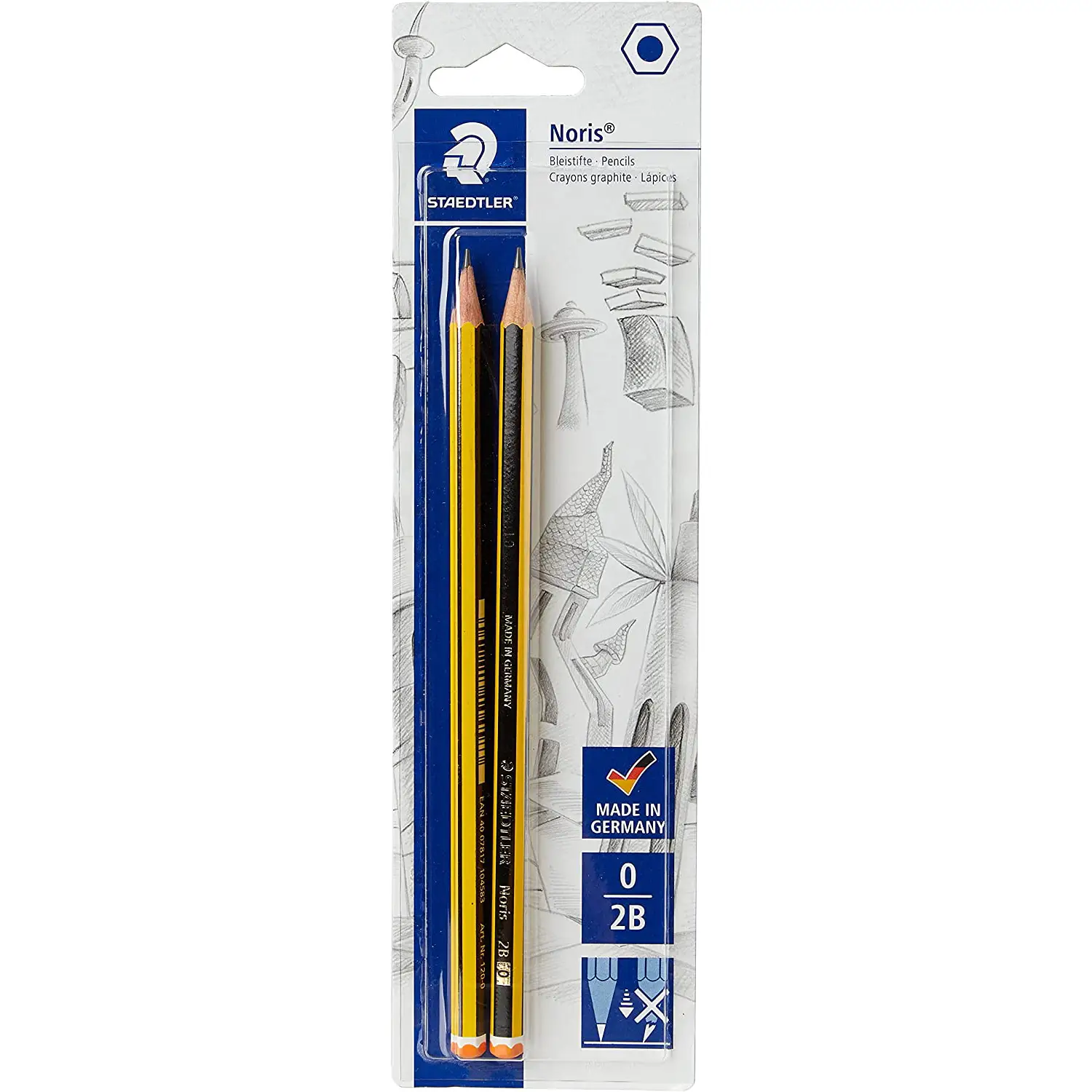 Matite STAEDTLER Noris 2B – Blister 2 Pezzi - Matite Temperini Gomme