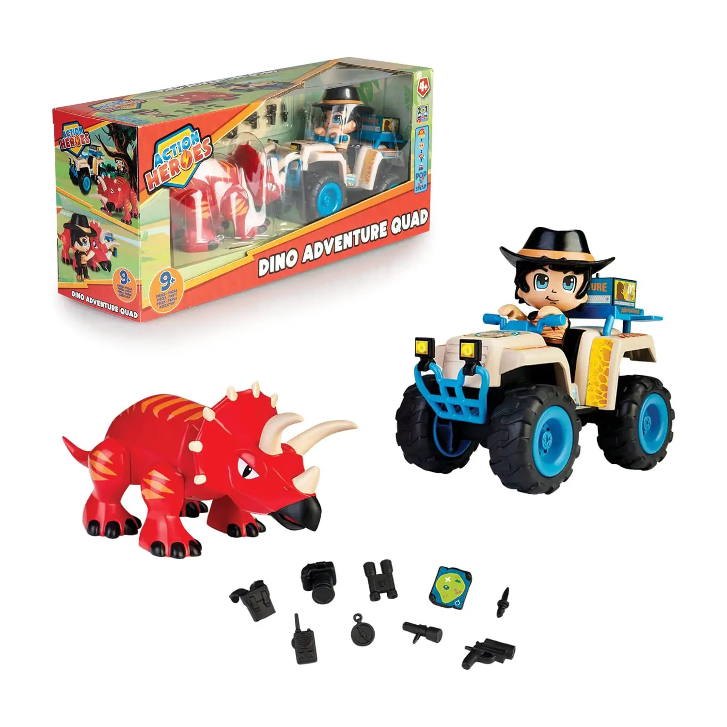 Action Heroes Dino Adventure Quad - play set