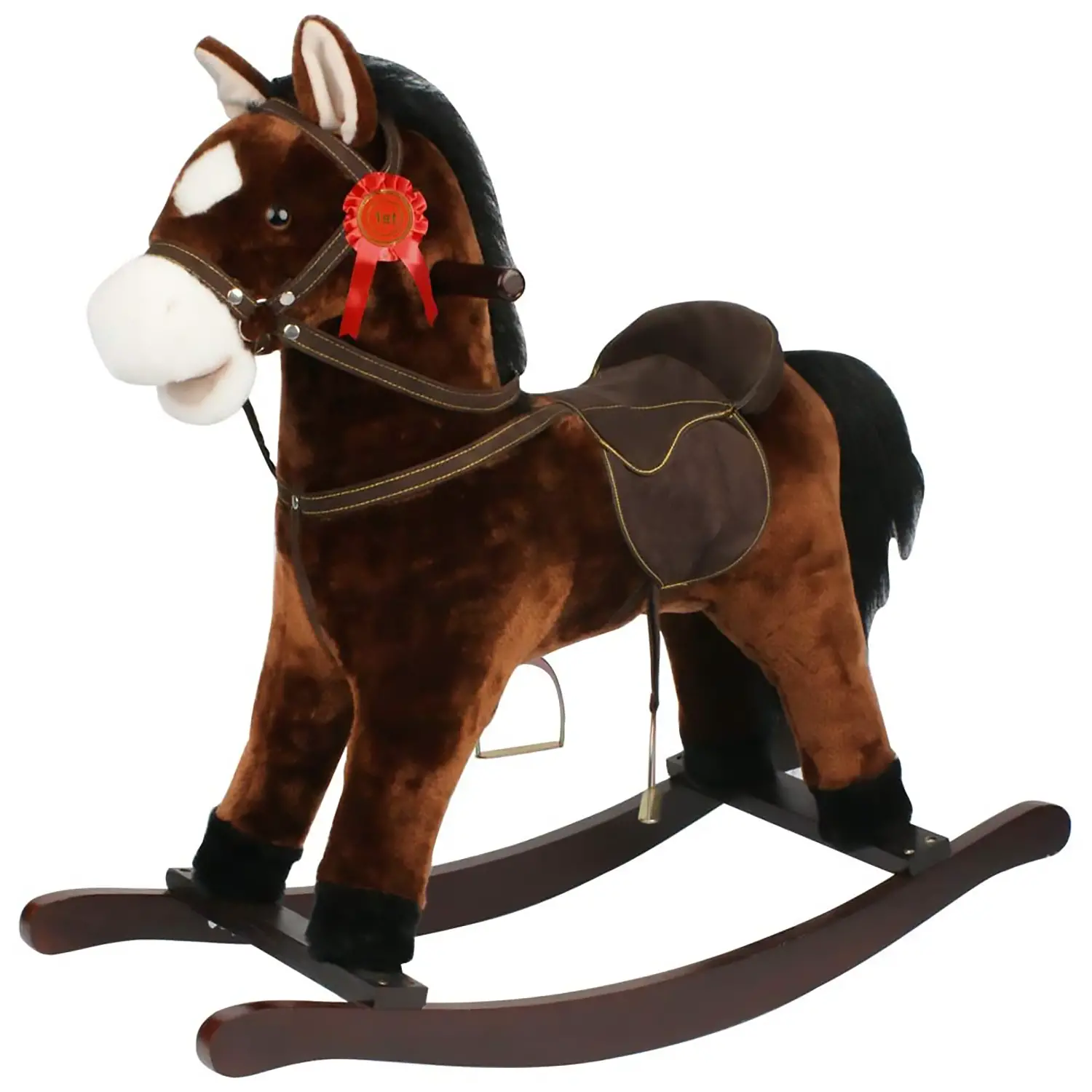 Sport1 Cavallo A Dondolo Con Suoni - Marrone Scuro - peluches 0/36 mesi