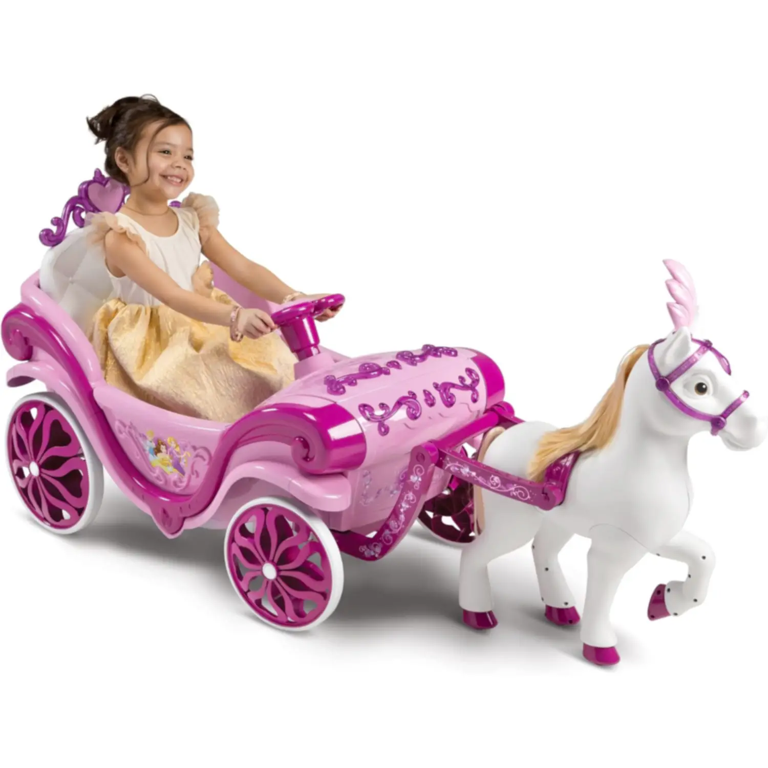 Carrozza Delle Principesse Con Cavallo Per Bambini • Elettrica - auto