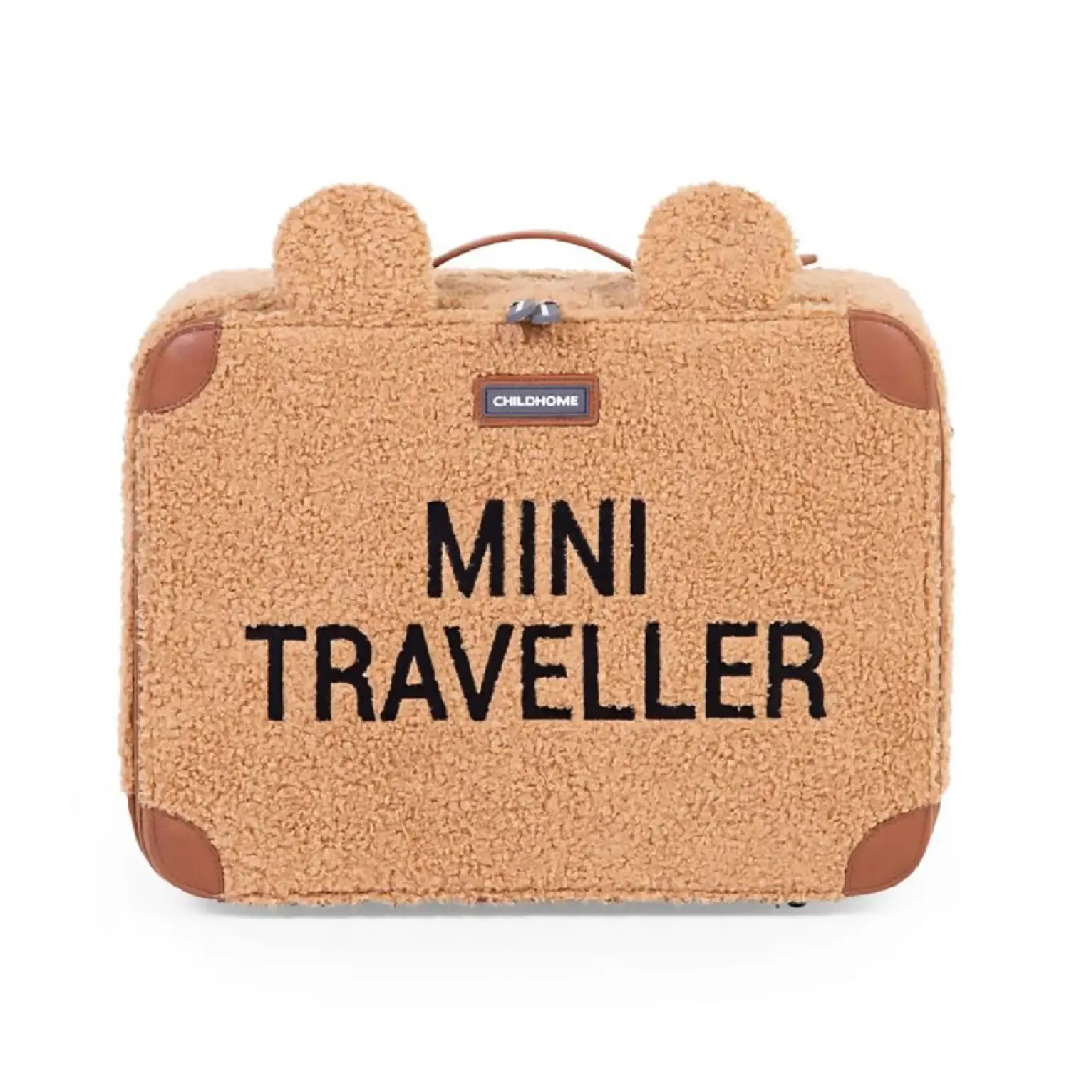 Valigia Bimbi Mini Traveller in Camoscio Teddy Brown - borse e zaini