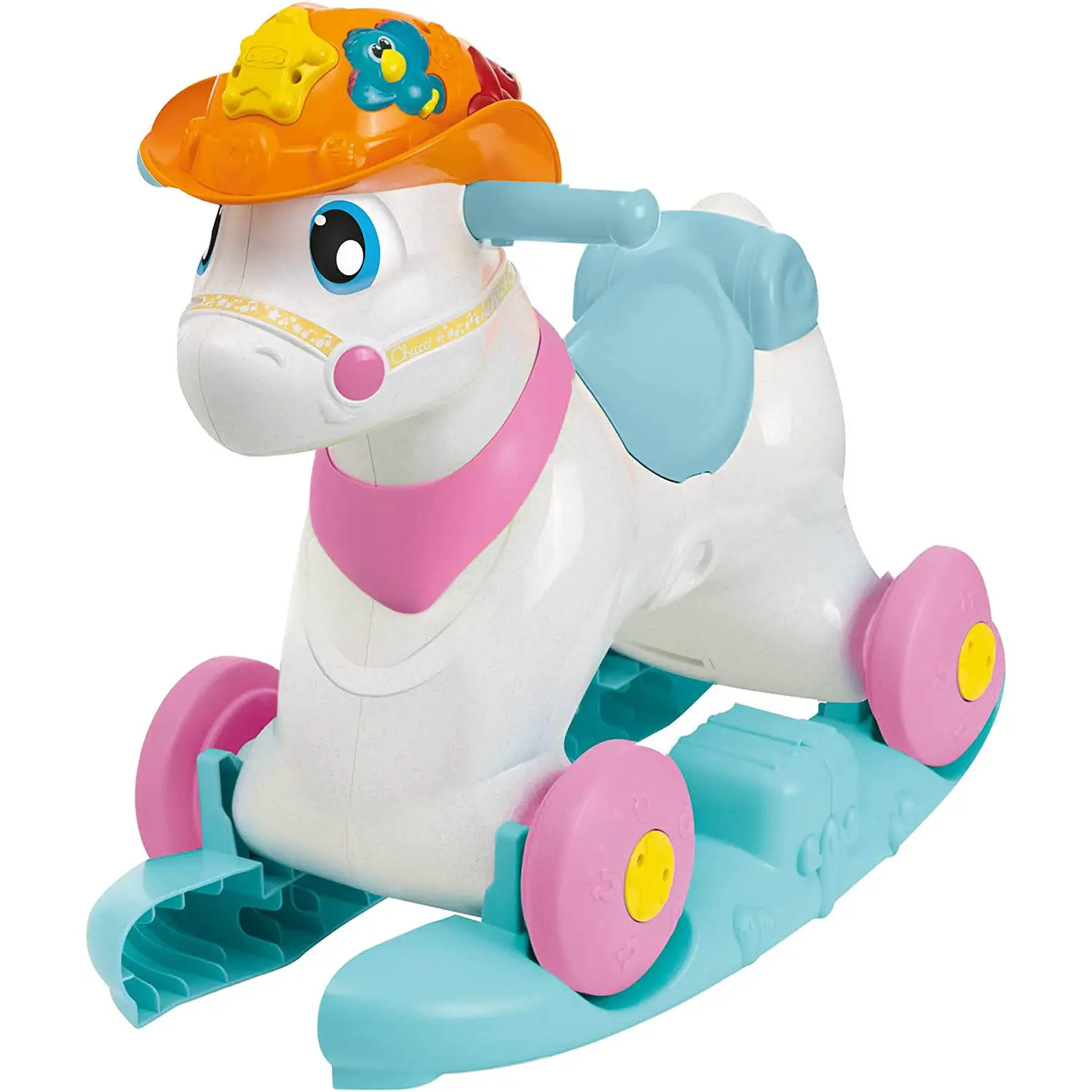Chicco Miss Baby Rodeo & Friends – Cavallo a Dondolo Educativo e Interattivo Bilingue - Tricicli e primi passi