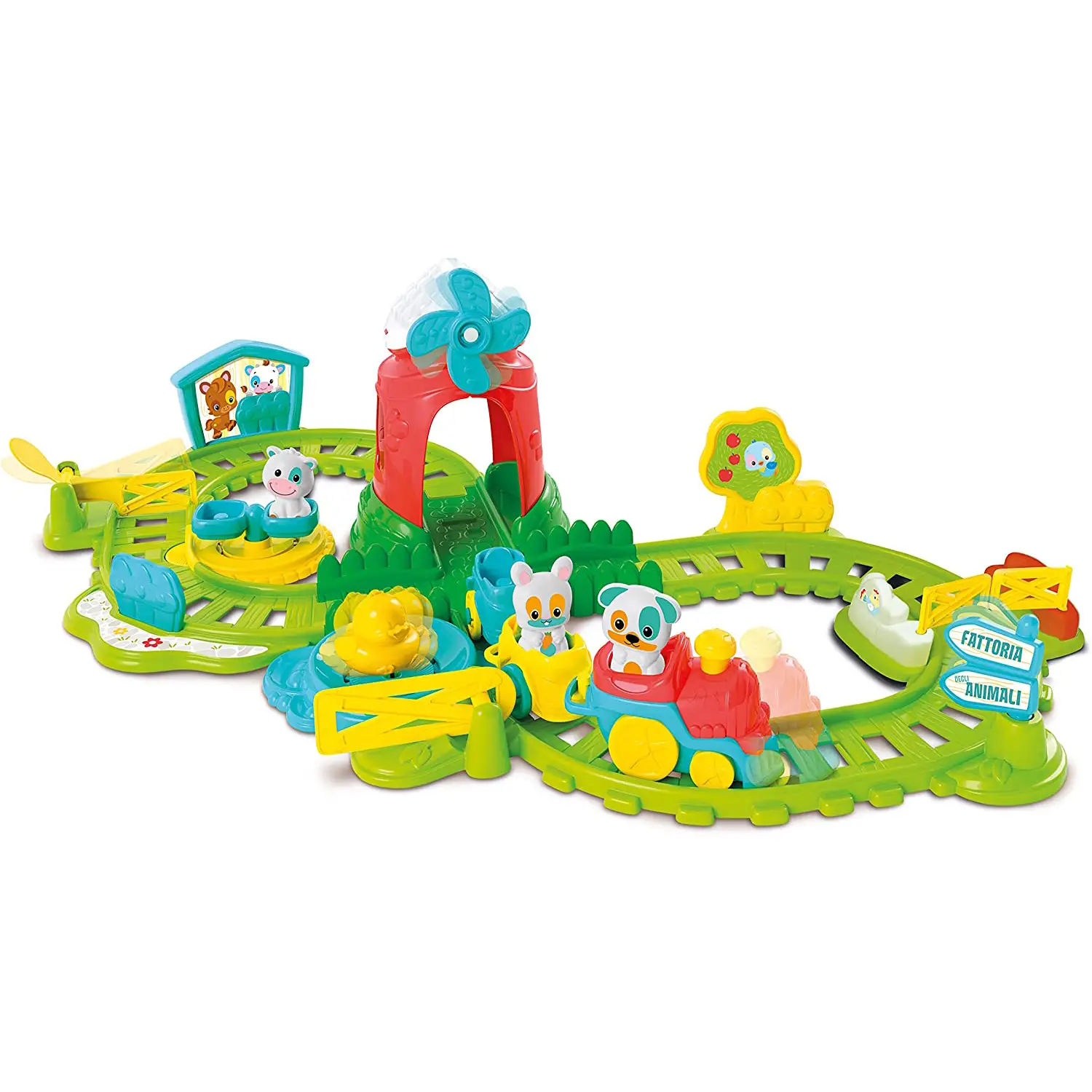 Il Trenino in Fattoria Clementoni – Playset Interattivo per Bambini dai 12 Mesi - Primi giochi