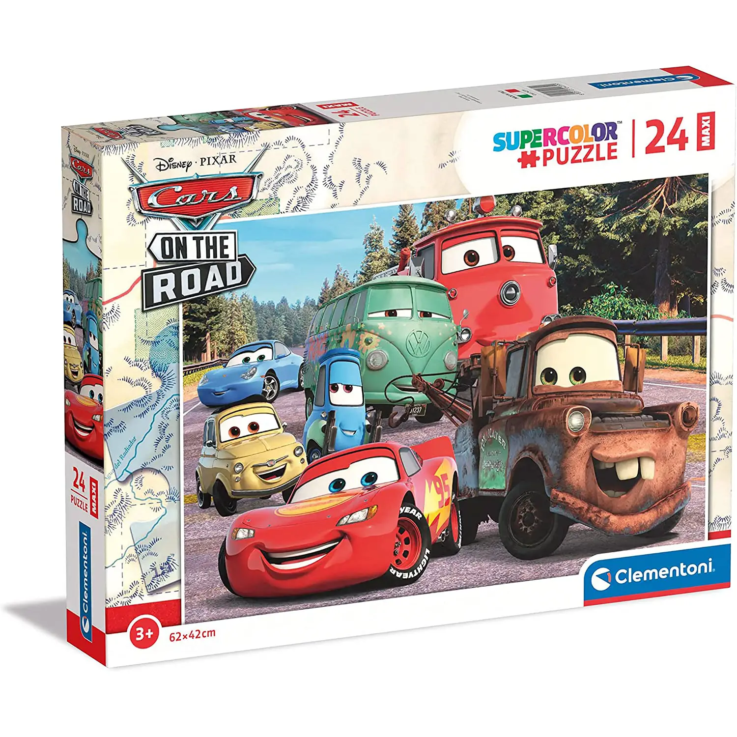 Puzzle 24 Pezzi Maxi Cars On The Road - Puzzle in cartone