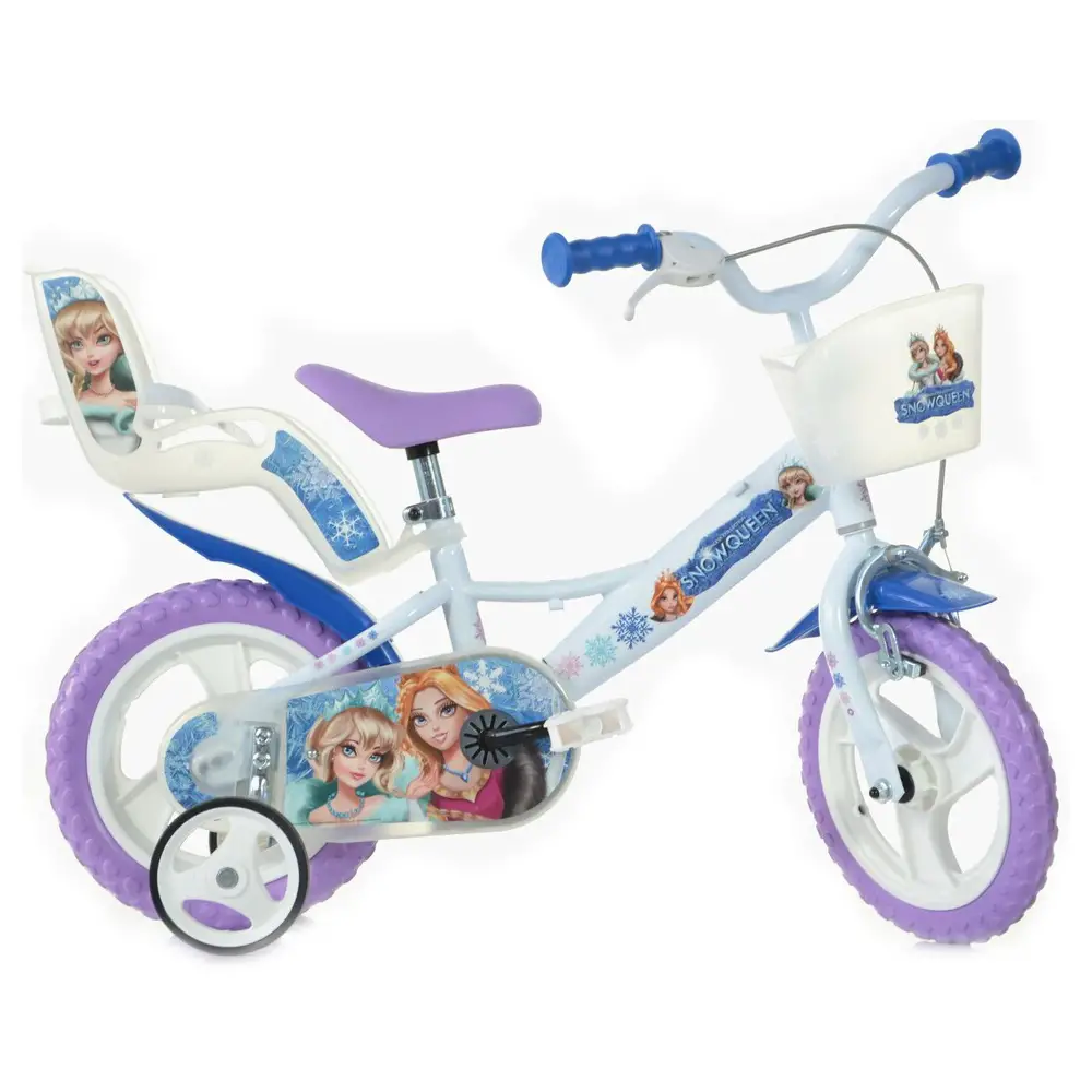 Bici per Bambini 2-4 Anni – Bicicletta 12 Pollici Snow Queen con Rotelline Stabilizzatrici - biciclette bambini