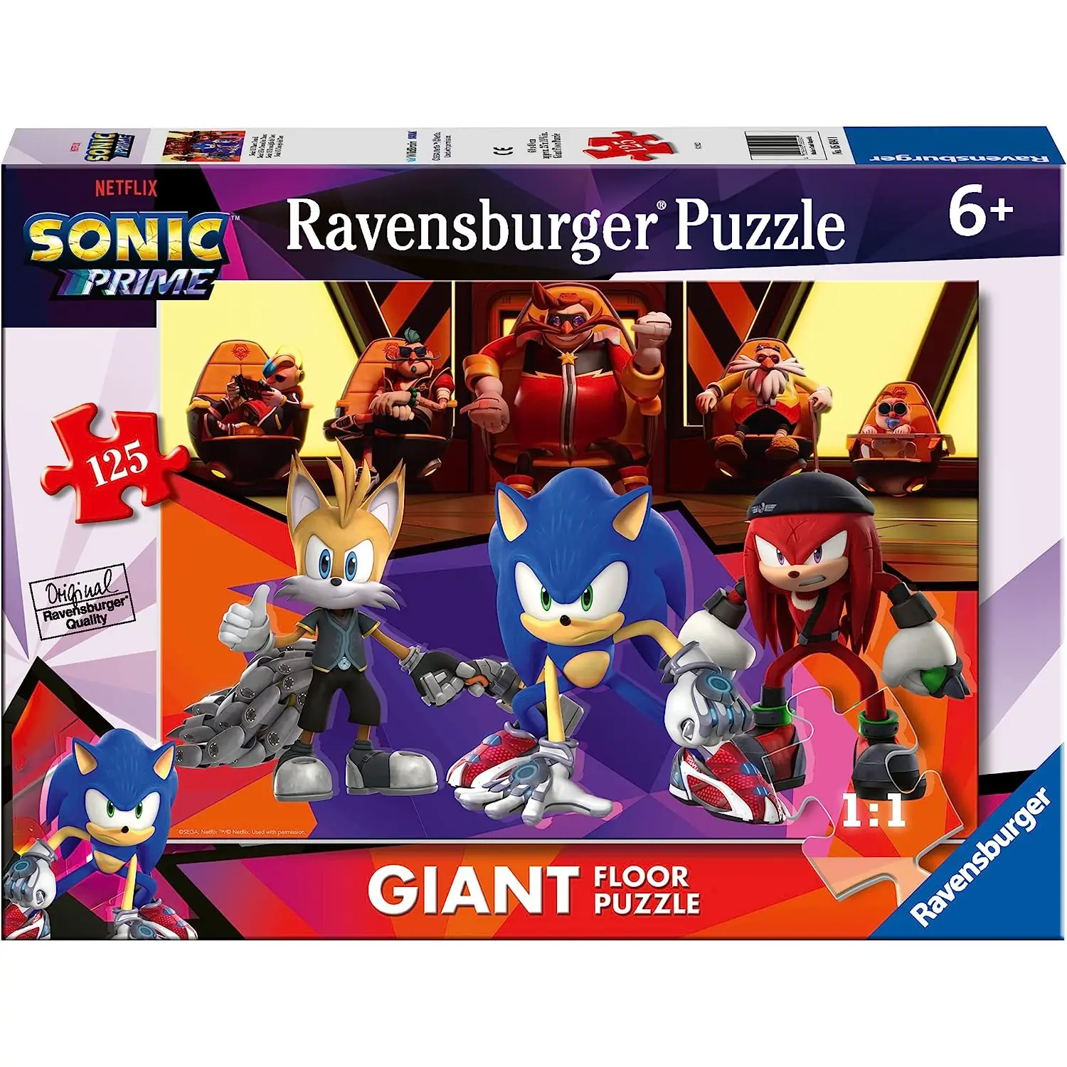 Puzzle 125 Pezzi Giant Sonic - Puzzle in cartone