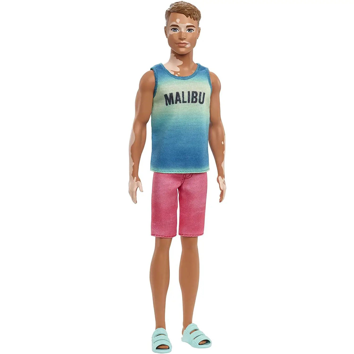 Barbie Ken Fashionistas capelli castani corti, vitiligine HBV26 - collezionabili bambina