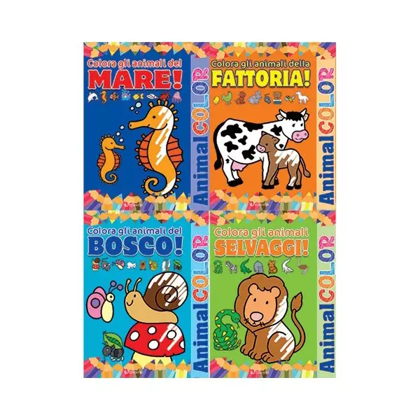LIBRO ANIMAL COLOR ASSORTITO - Prima biblioteca