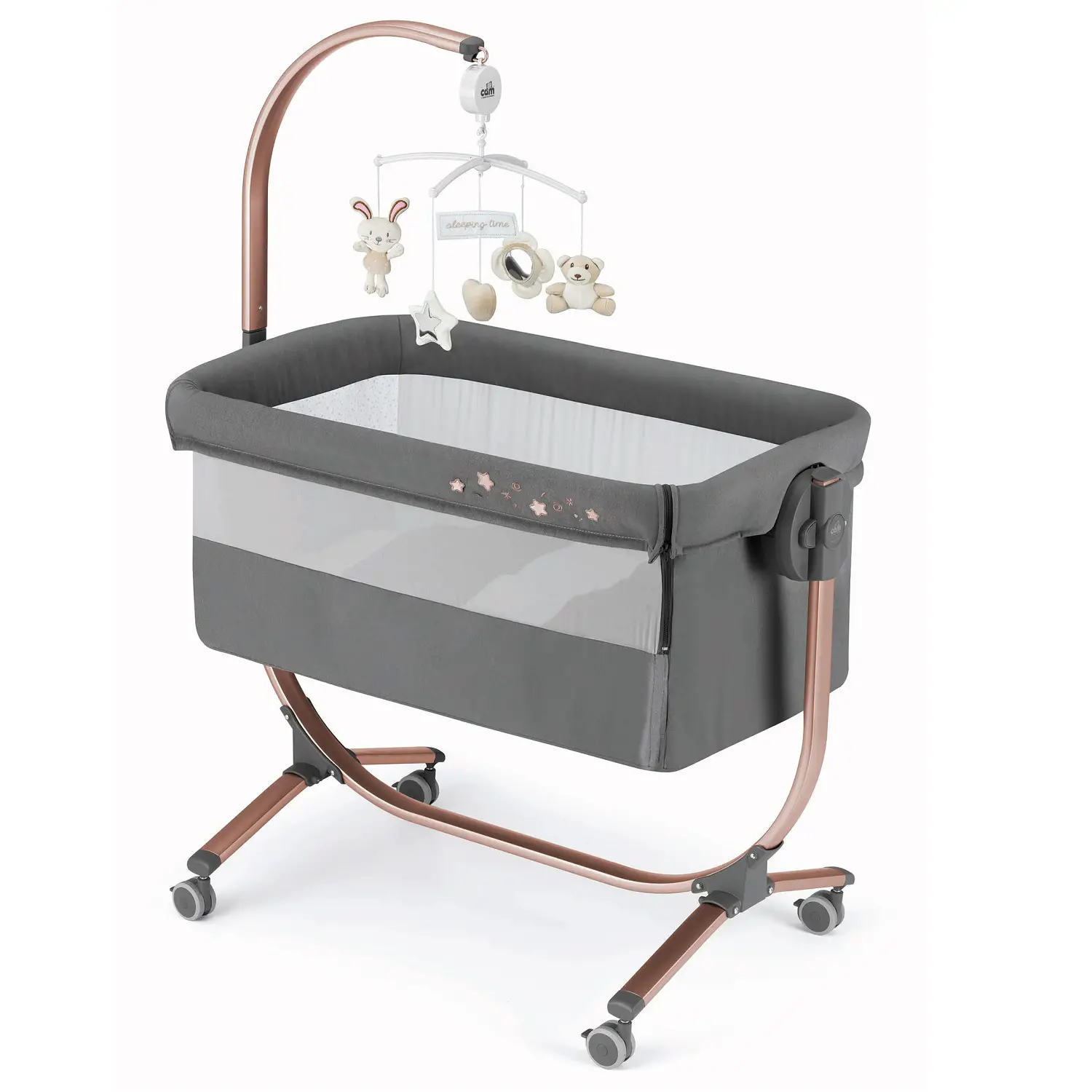 Culla Cullami Cam Antracite Stelline Telaio Bronzo Var.163 - culle