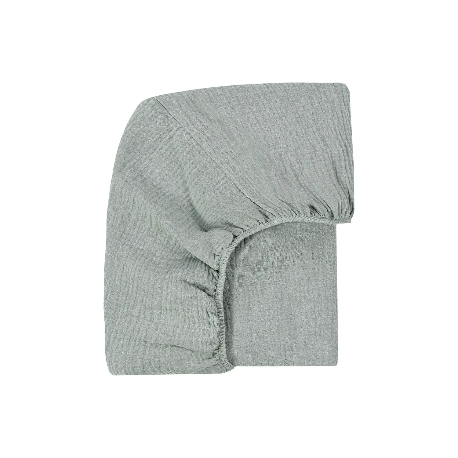 Coprimaterasso Lettino con Angoli – Vintage Green 63x125 cm in Cotone Organico - materassi e guanciali
