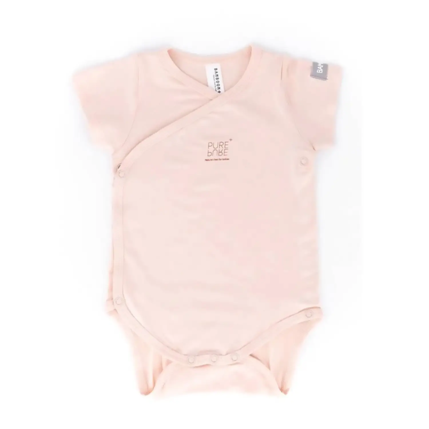 Body 3 Mesi Bambino Maniche Corte Rosa Bamboom C104-054-007 - intimo neonato