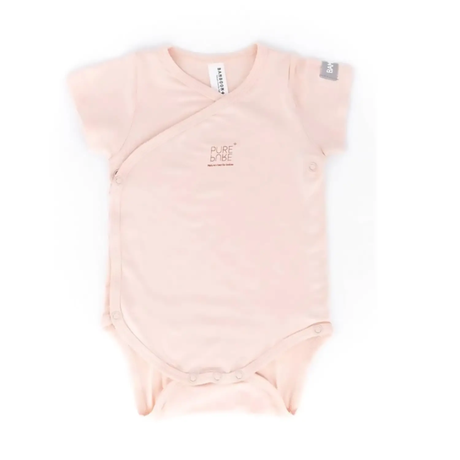 Body 6 Mesi Bambino Maniche Corte Rosa Bamboom C104-054-007 - intimo neonato