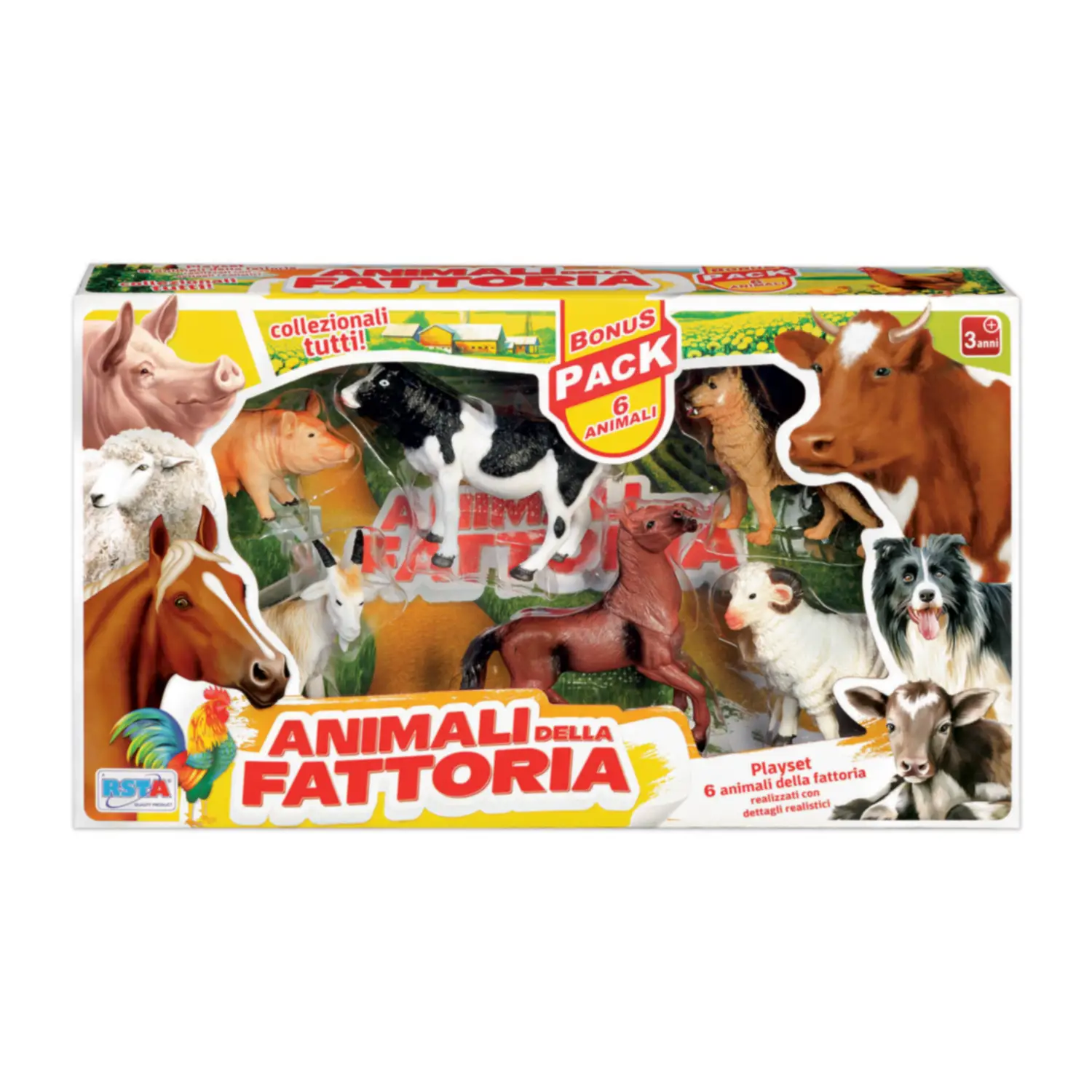Set Animali Fattoria 6 pezzi - Animali