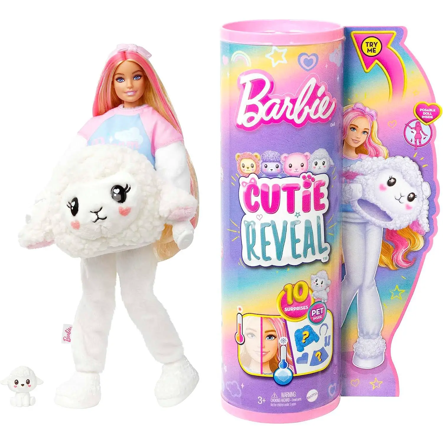 Barbie Cutie Reveal Bambola Pigiamini HKR03 - collezionabili bambina