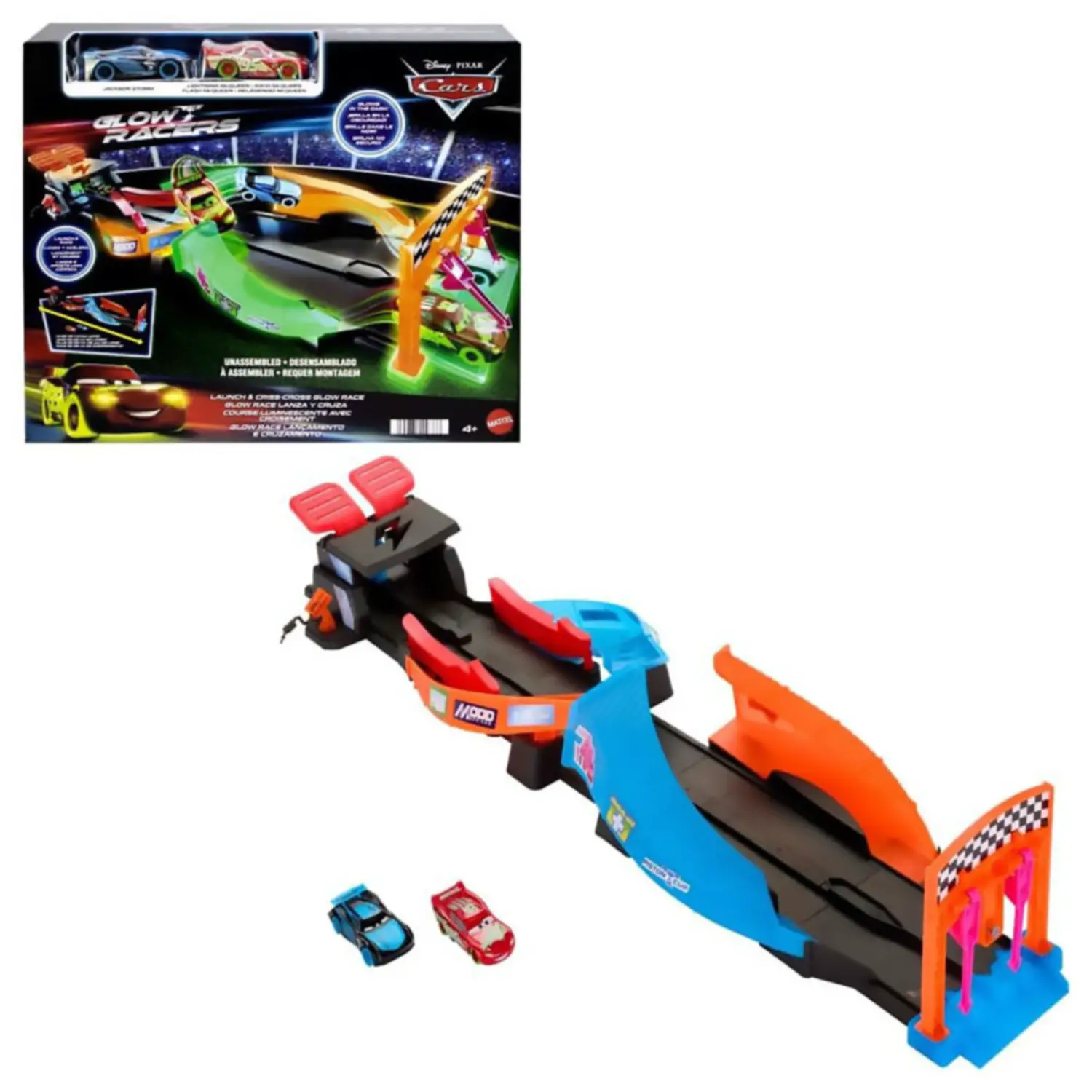 Cars Pista Fluo Infuocata HPD80 - Veicoli, garage e piste
