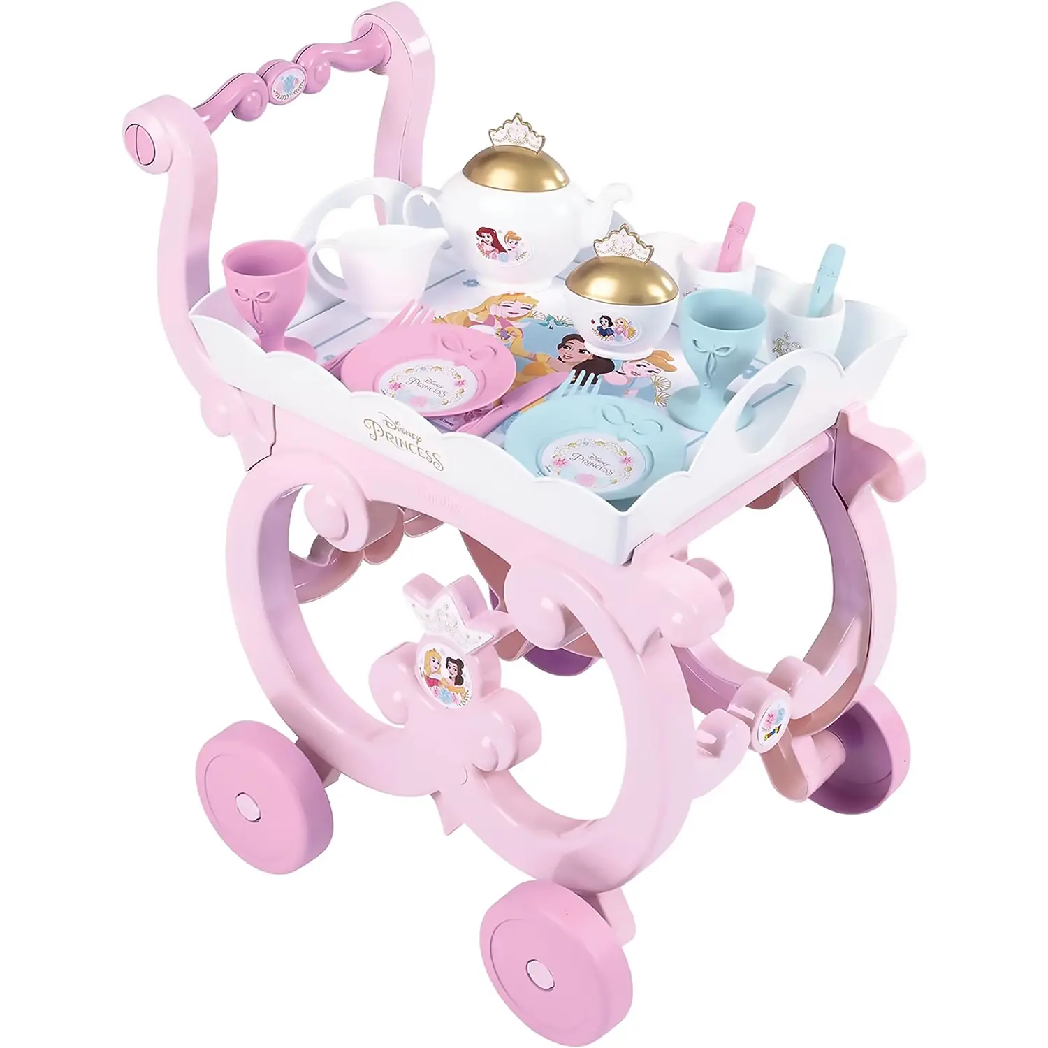 Disney Princess Carrello Del Te' con 17 Accessori - Cucine e gioco simbolico