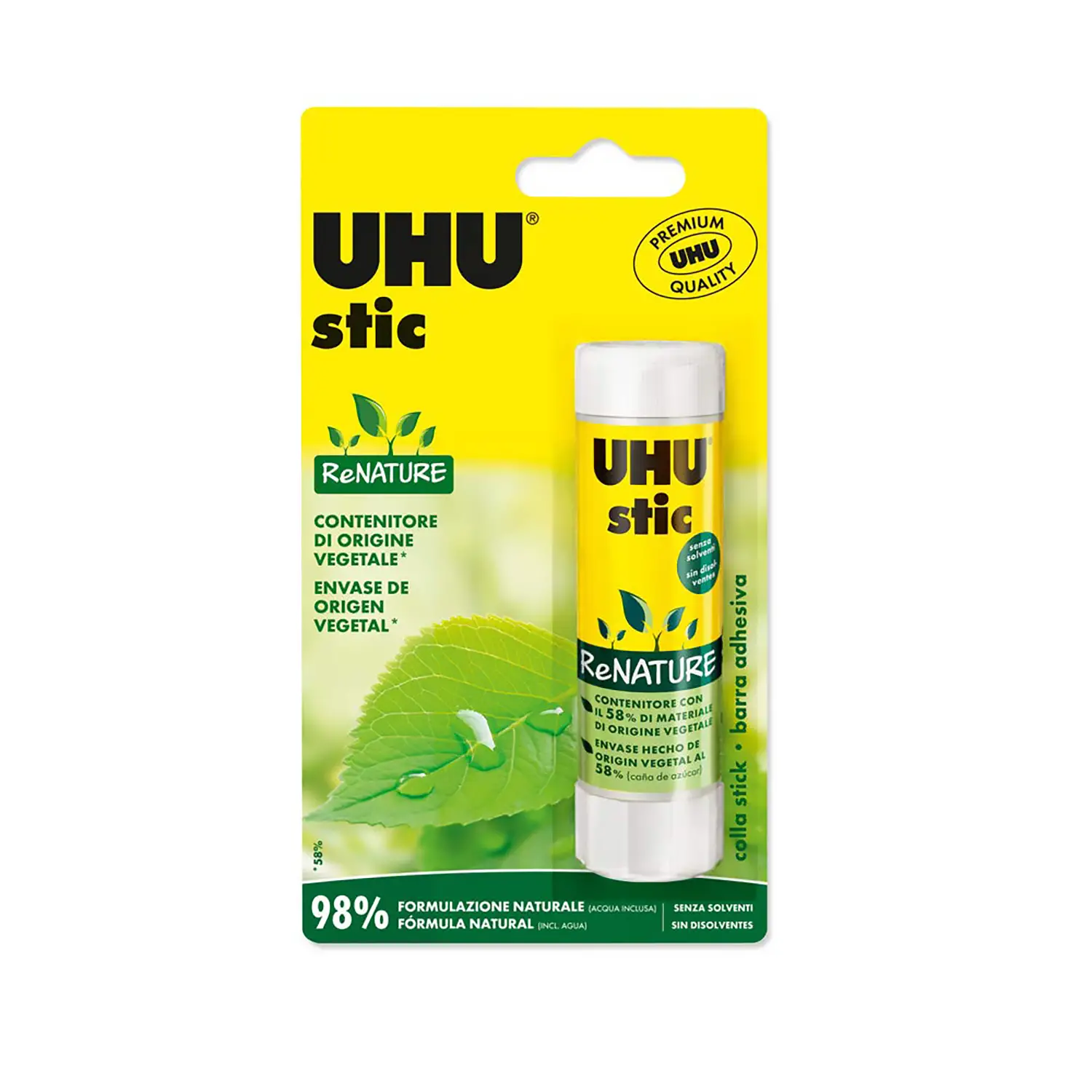 Colla Stick UHU Renature gr. 40 - Nastri adesivi e colle