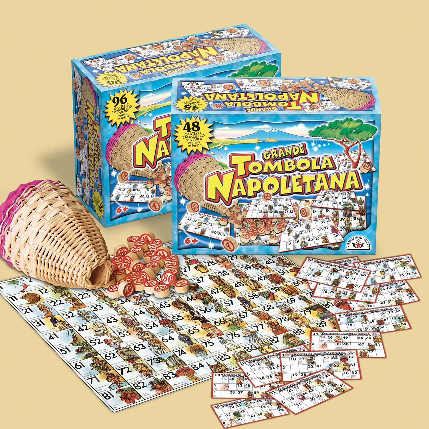 Grande Tombola Napoletana 48 Cartelle - giochi di società
