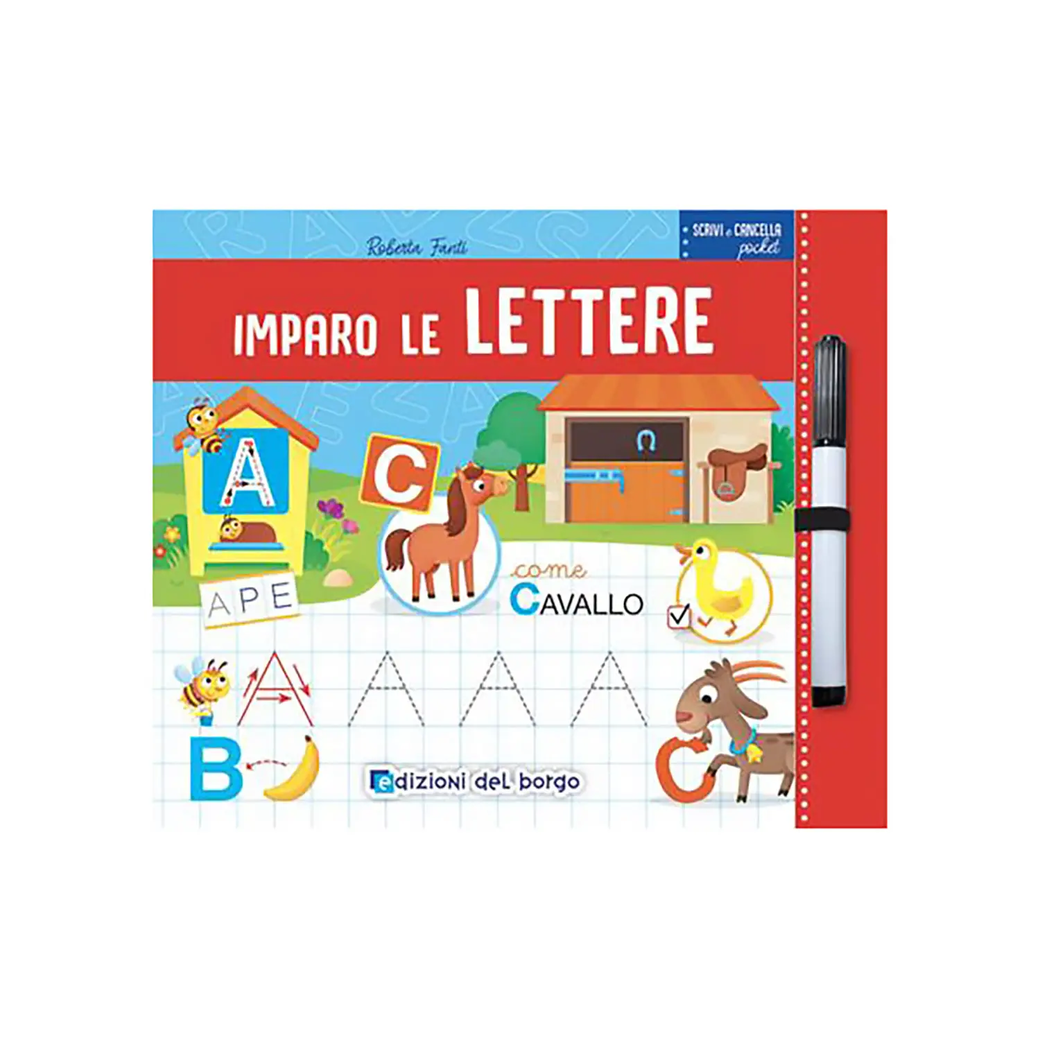 Scrivi e Cancella Pocket - Imparo Le Lettere - Prima biblioteca