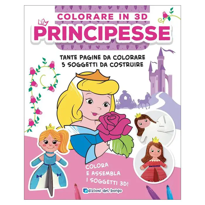 Colorare in 3d - Principesse - Prima biblioteca