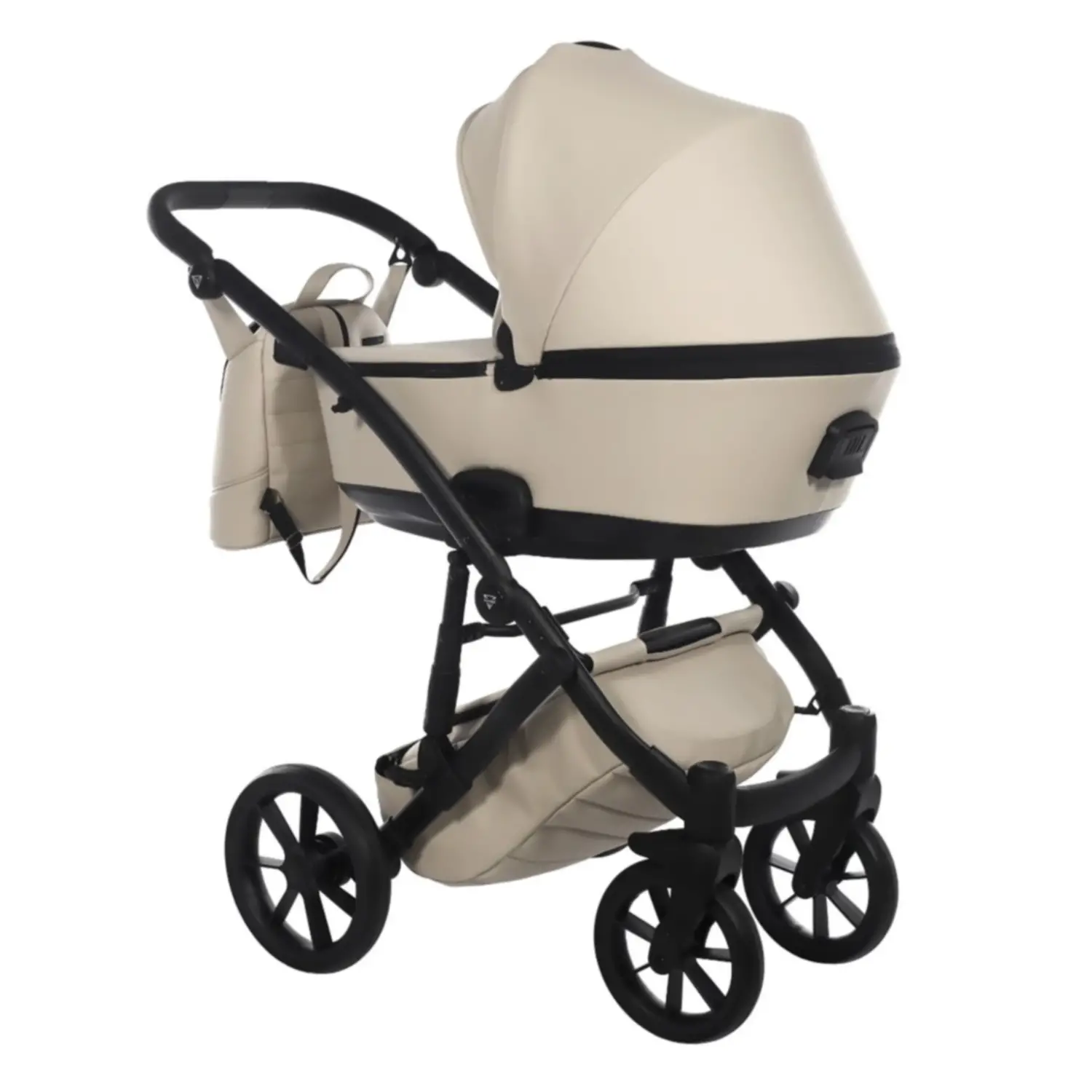 JUNAMA SPACE EKO V2 2 IN 1 BEIGE TELAIO NERO - trio e modulari