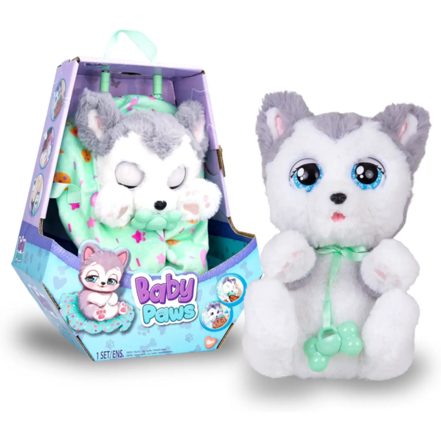 Baby Paws - Husky Peluche Interattivo - peluches 0/36 mesi