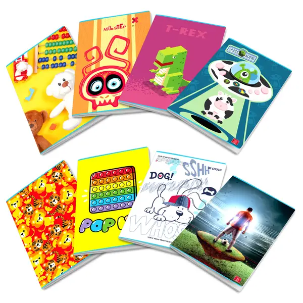 Quaderno Maxi per Bambini: Assortimento, 80 g, Rigatura B per Terza Elementare - Cancelleria varia
