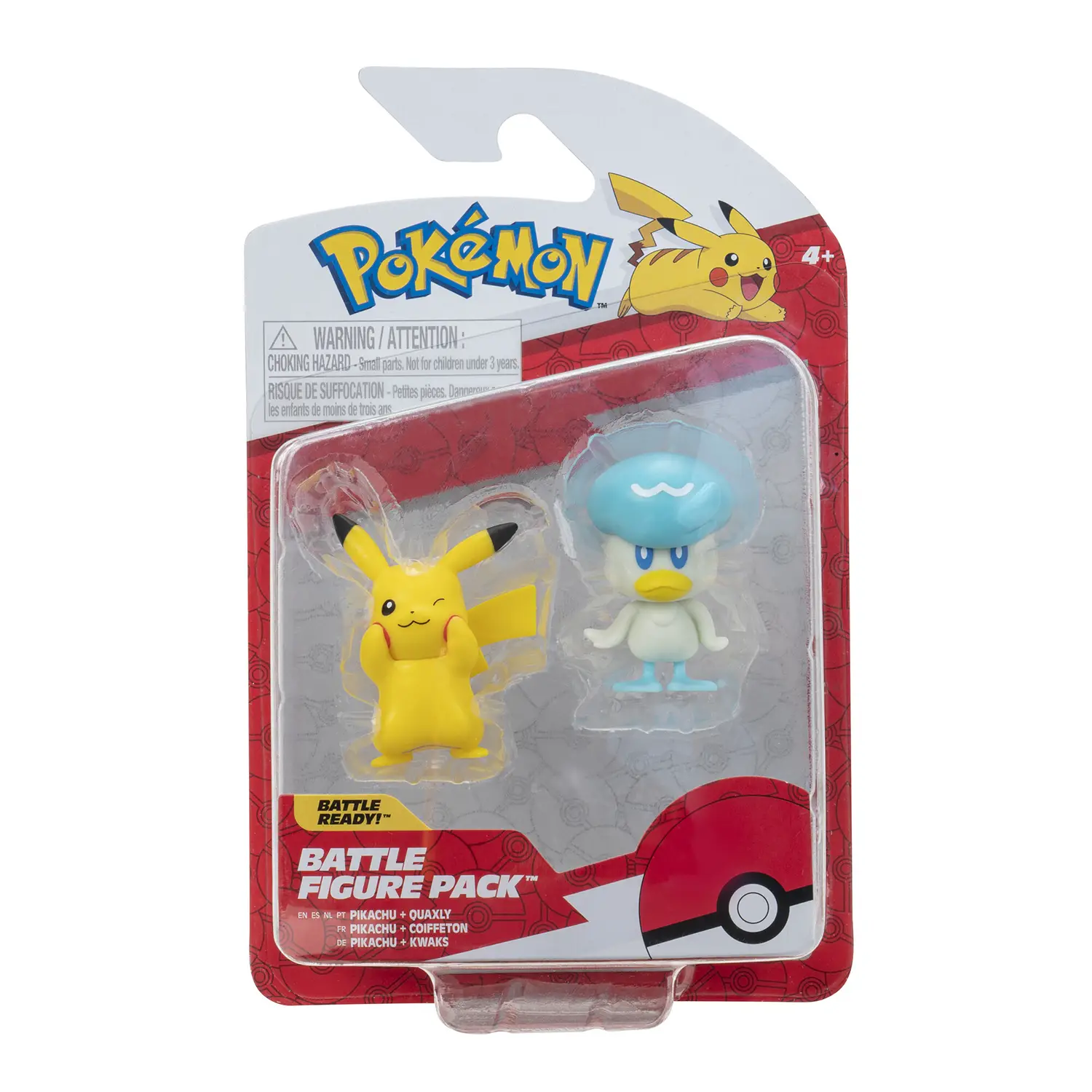 Pokemon Battle Figure Pack Special Edition: Quaxly & Pikachu - action figures ed accessori
