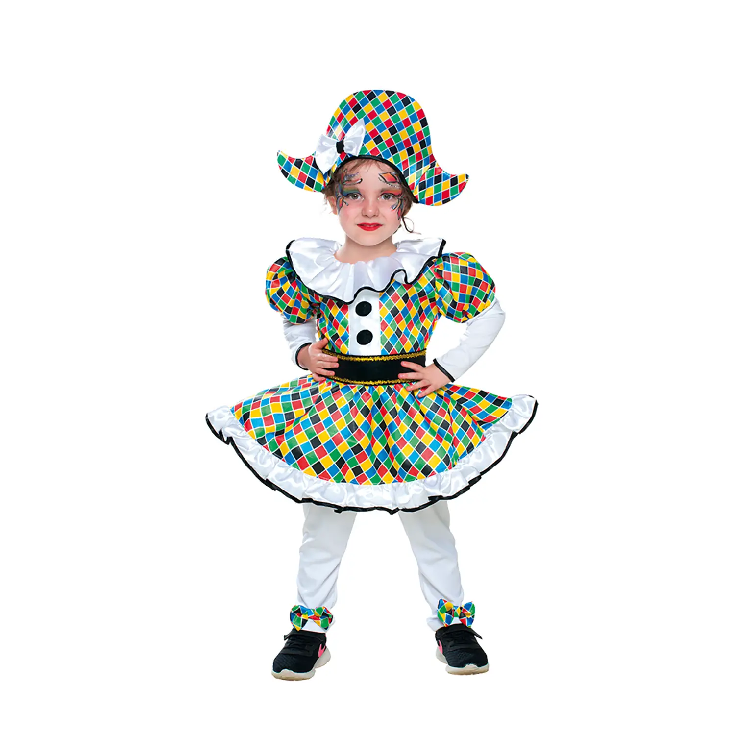 Costume Arlecchina Easy Baby 2/3 Anni - abiti bambino e bambina