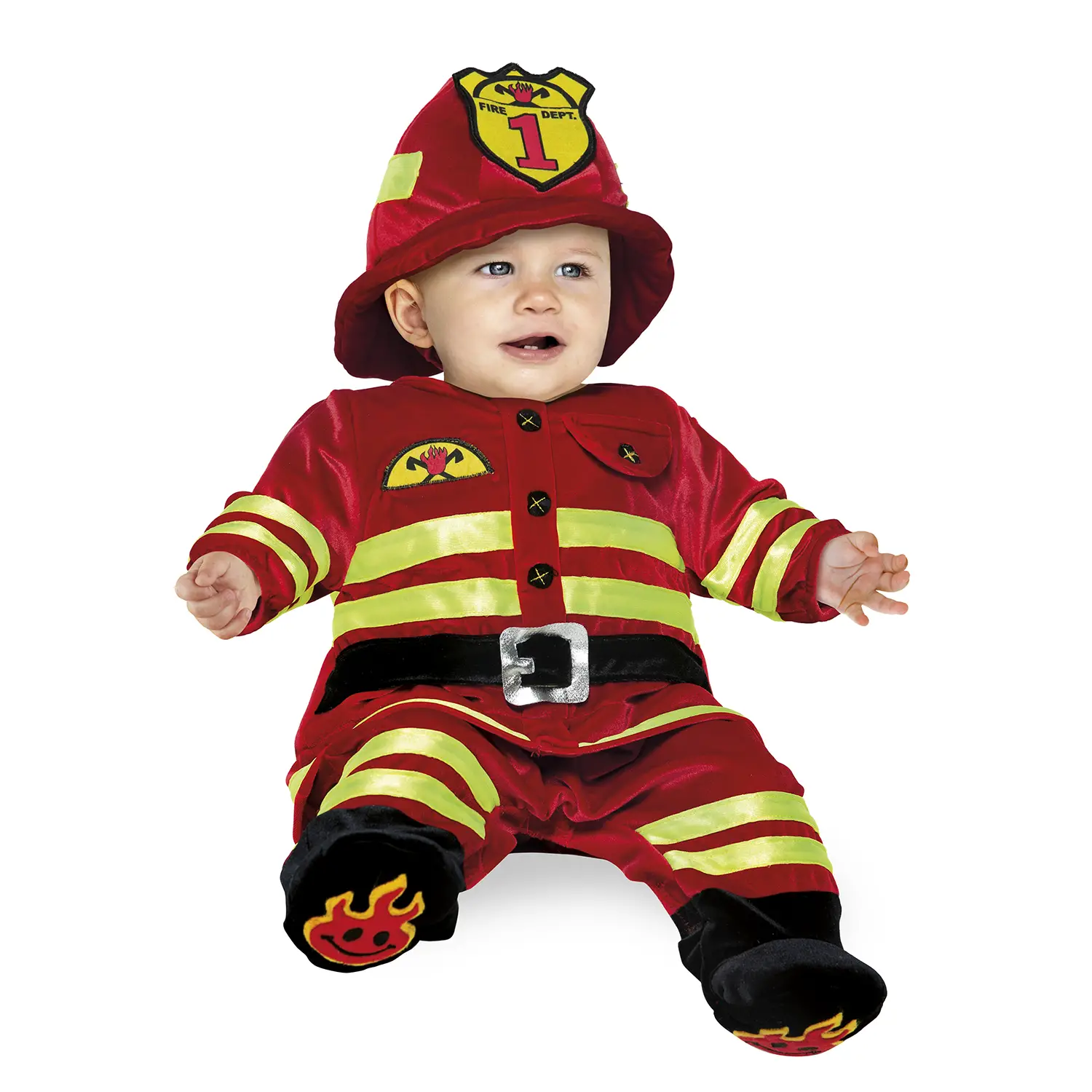 Costume Piccolo Pompiere Superbaby 6/9 Mesi - abiti bambino e bambina