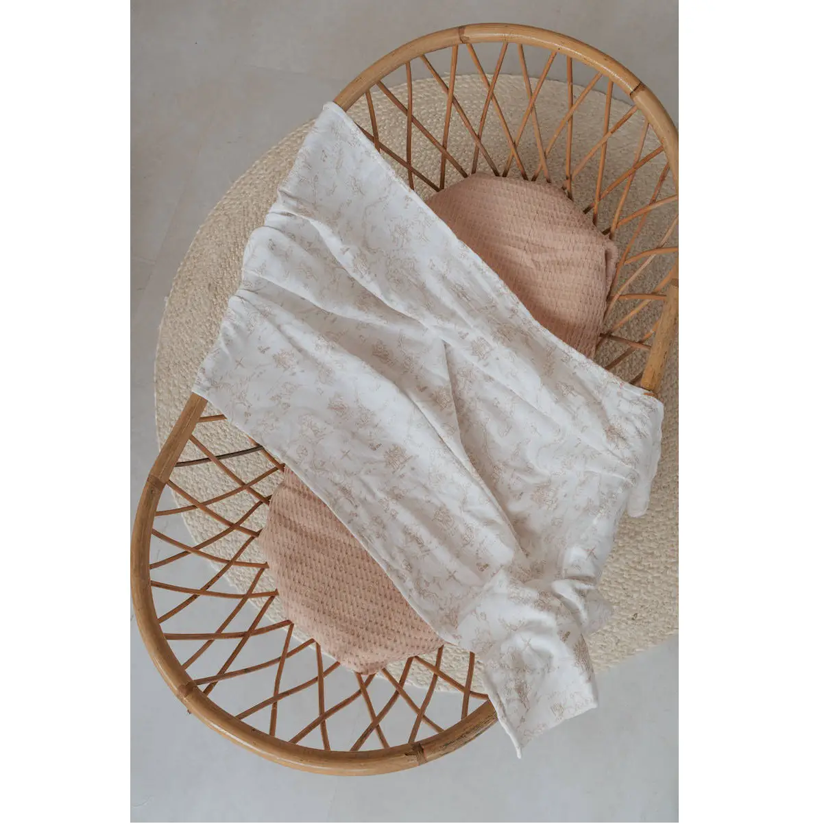 Lenzuolo Per Lettino 110x140cm Con Federa Nude Old Pink - lenzuolini