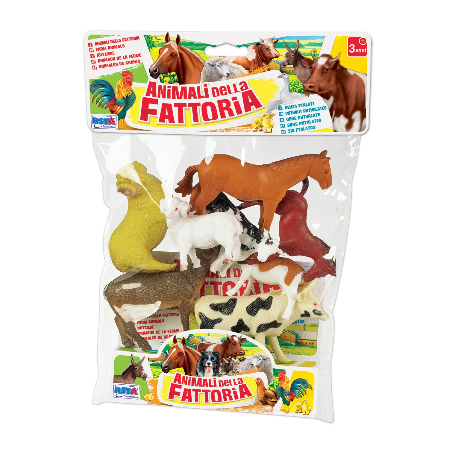 Busta Fattoria 8 Animali Medi - Animali