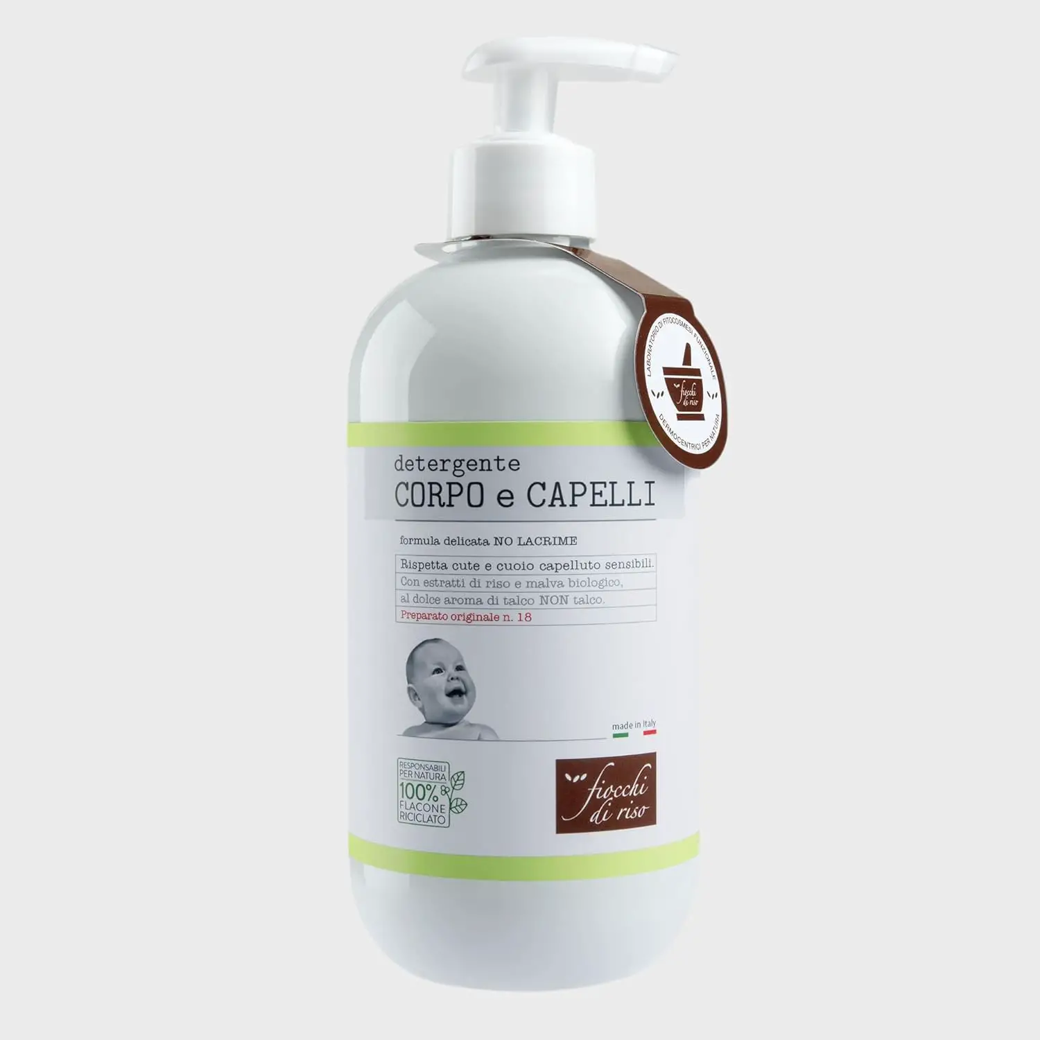 Fiocchi di Riso Detergente Corpo e Capelli 400 ml - cosmesi e igiene