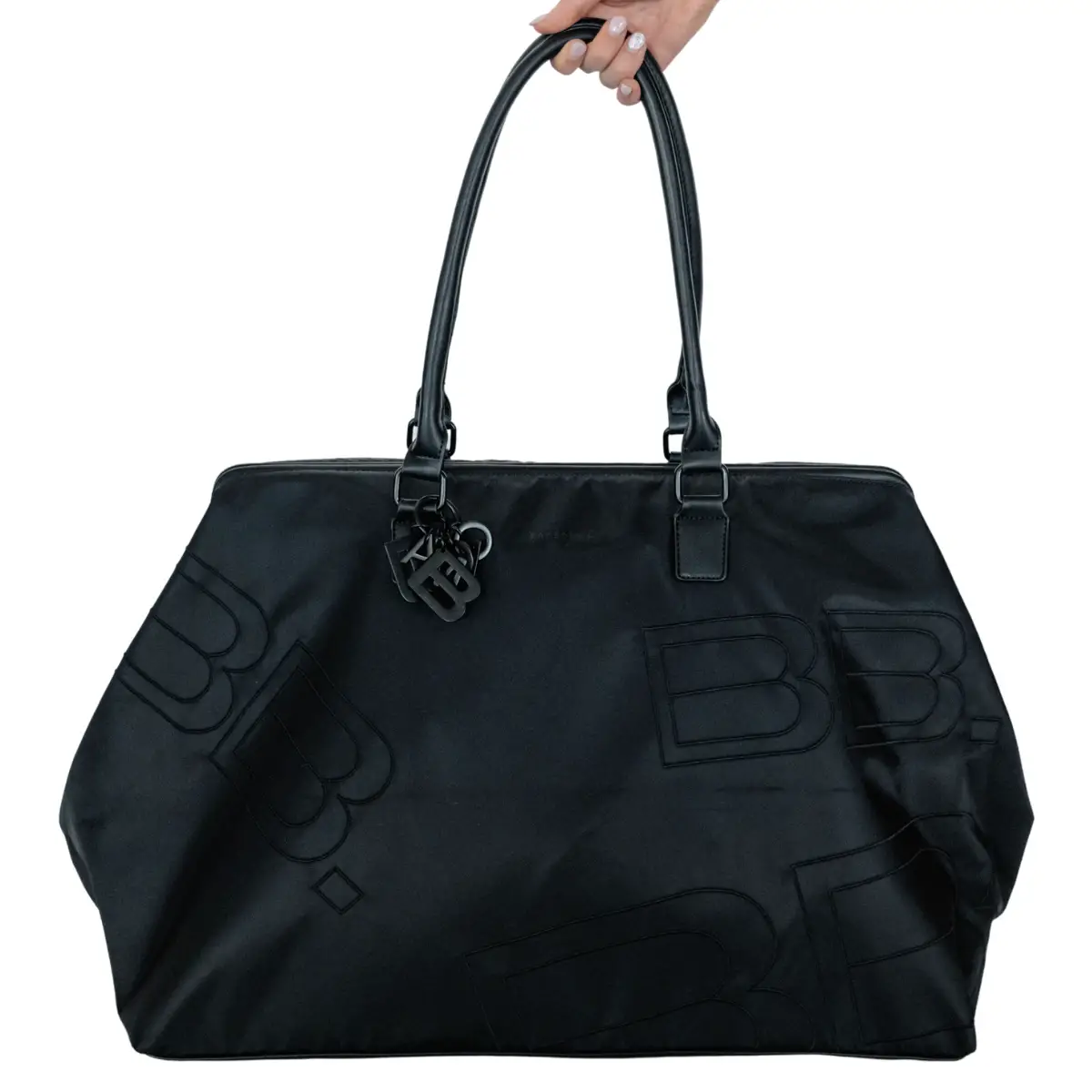 Borsa Da Viaggio In Tessuto Nera Bamboom - borse e zaini