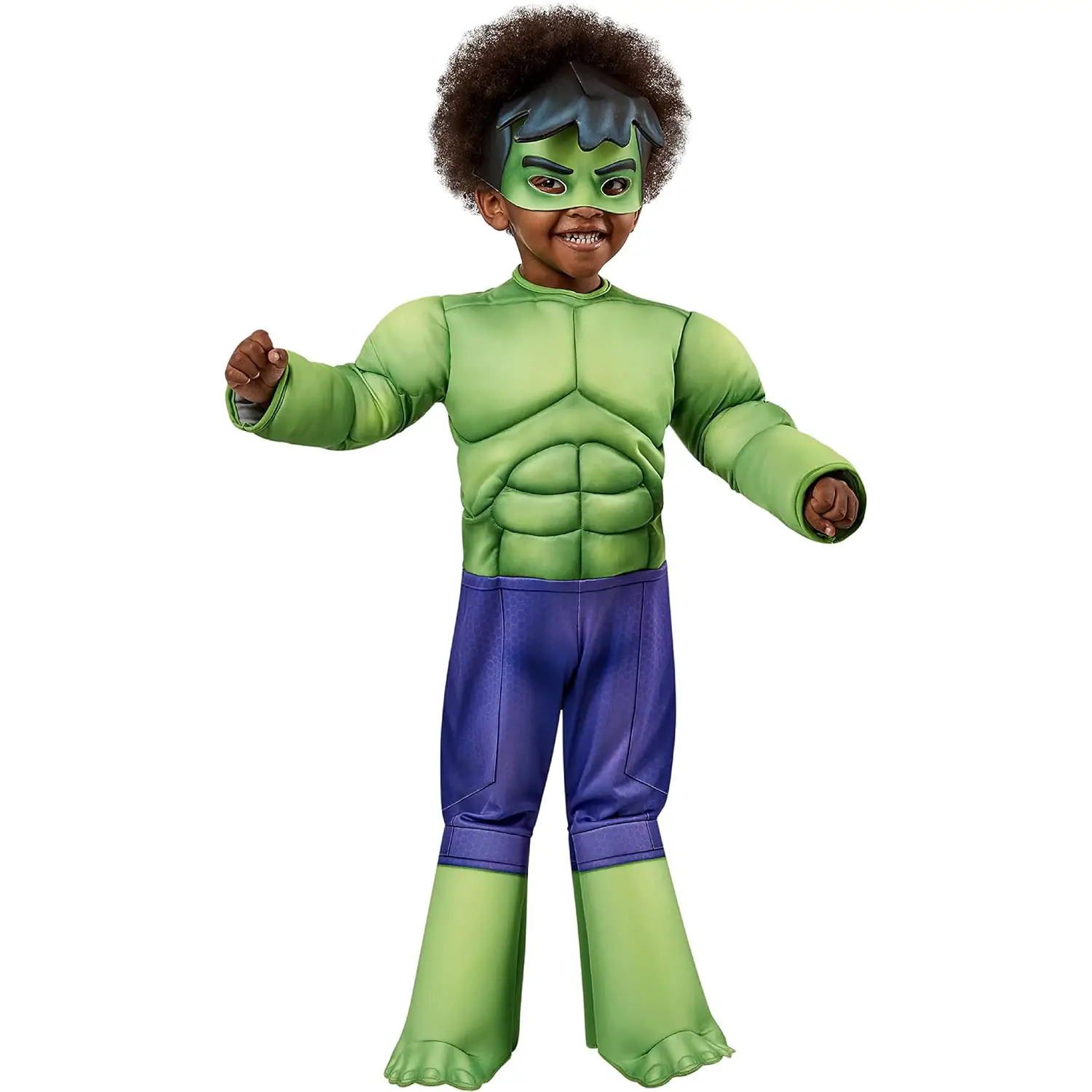 Costume Hulk Deluxe per Bambini - Taglia S - 3/4 anni - abiti bambino e bambina