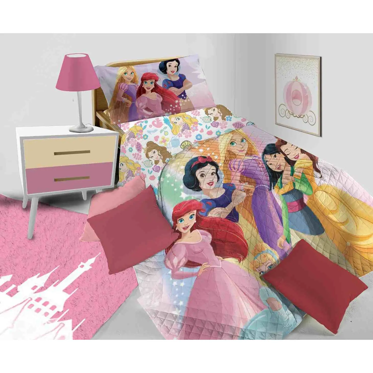 Coperta Trapuntata 1 Piazza Piazzato Princess - biancheria casa