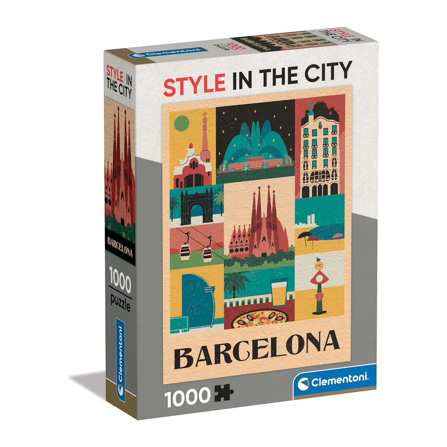 Puzzle 1000 Pz Style In The City Barcelona - puzzle adulti