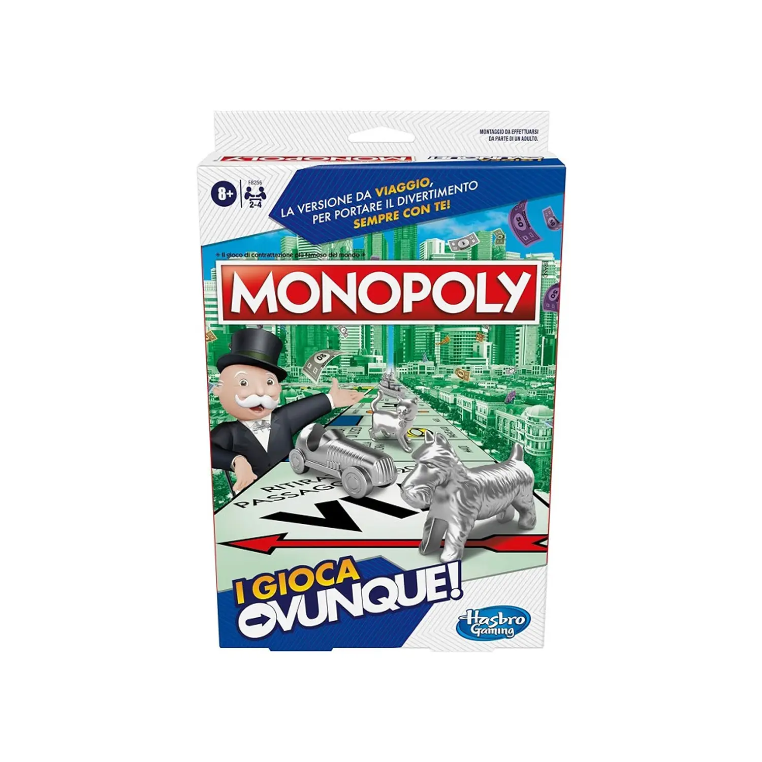 Monopoly “Gioca Ovunque” – Il Classico in Versione Portatile - Giochi di società