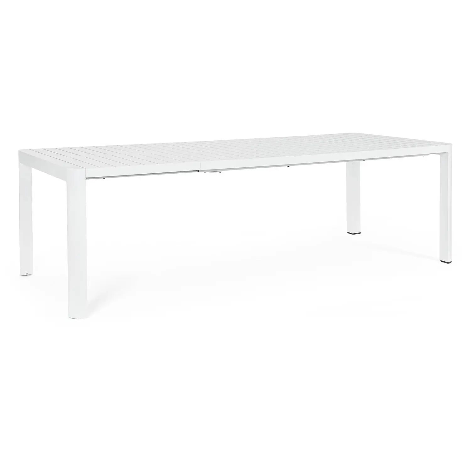 Tavolo Allungabile Kiplin 180-240×100 Bianco In Alluminio - tavoli, sedie e poltroncine