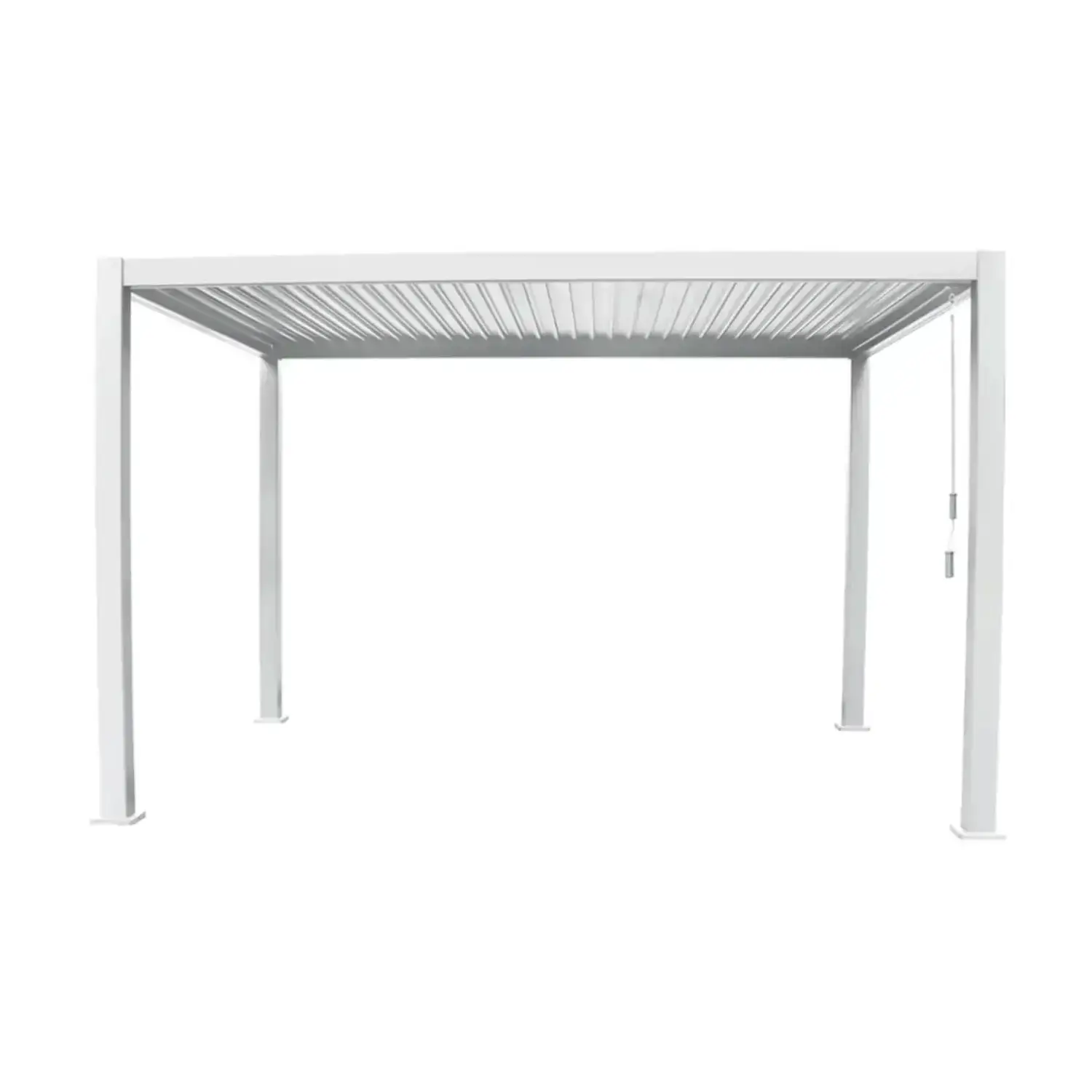 Pergola Bioclimatica Tenerife Bianco 3x4 H250 - gazebi in ferro