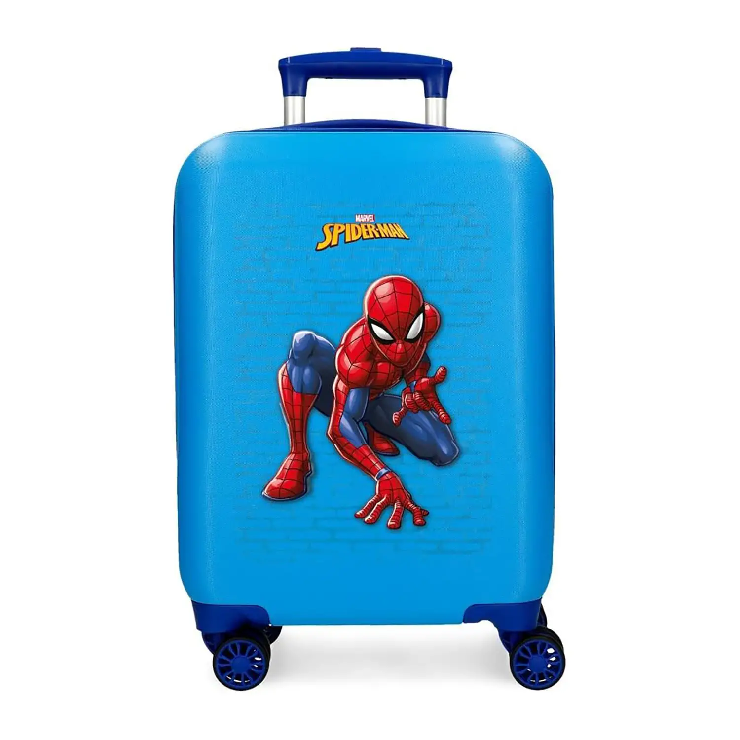 Spiderman Vigilant Trolley Abs 50 Cm 4 Ruote Azzurro -