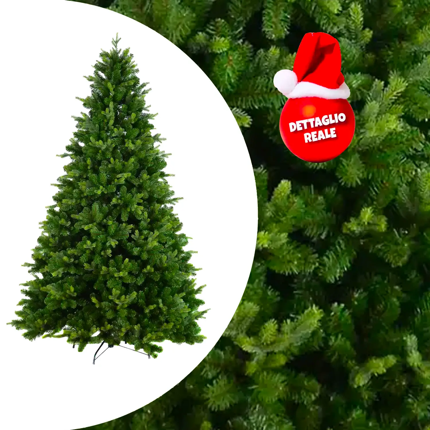 Albero di Natale Artificiale Realistico Forest Hill H 240 cm. - alberi